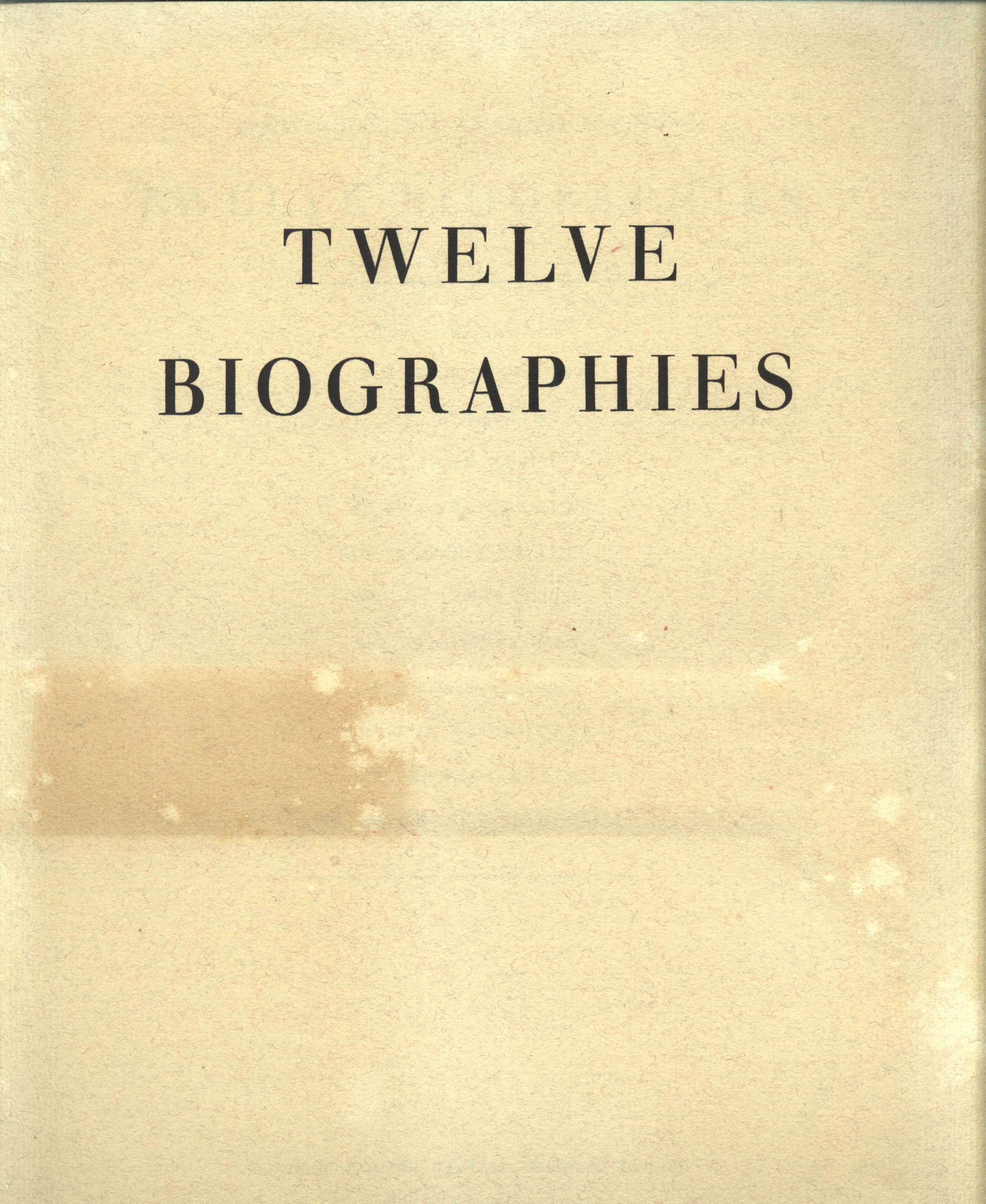 Náhledový obrázek Twelve biographes - 2