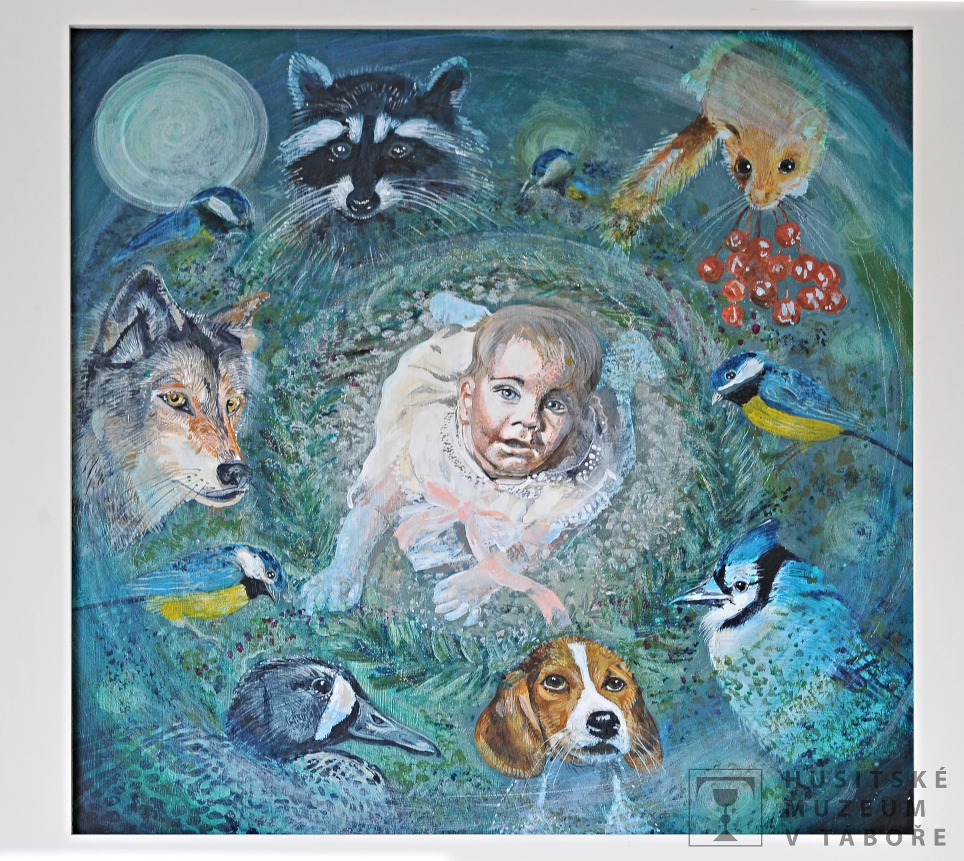 Náhledový obrázek předmětu obraz "Nanynky adventní věnec"