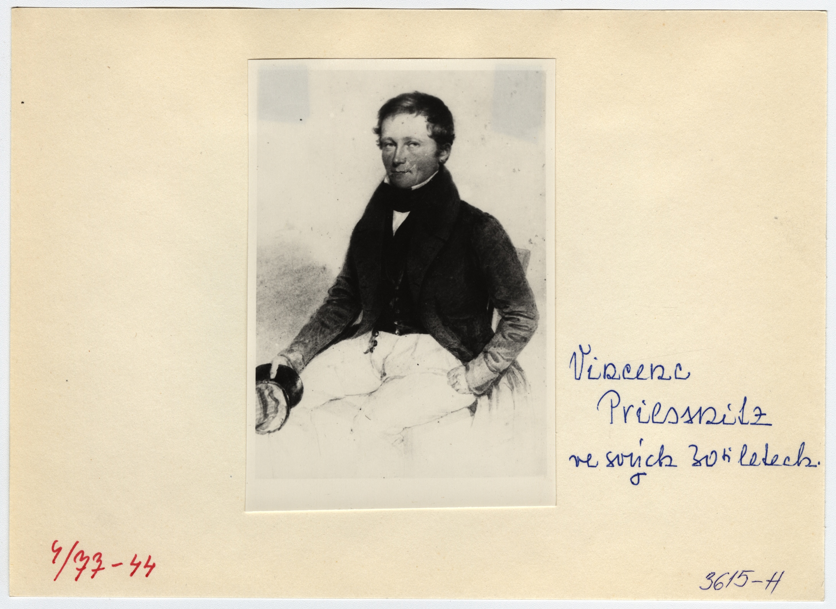 Náhledový obrázek Vincenz Priessnitz v r. 1836 (reprofoto) - 2