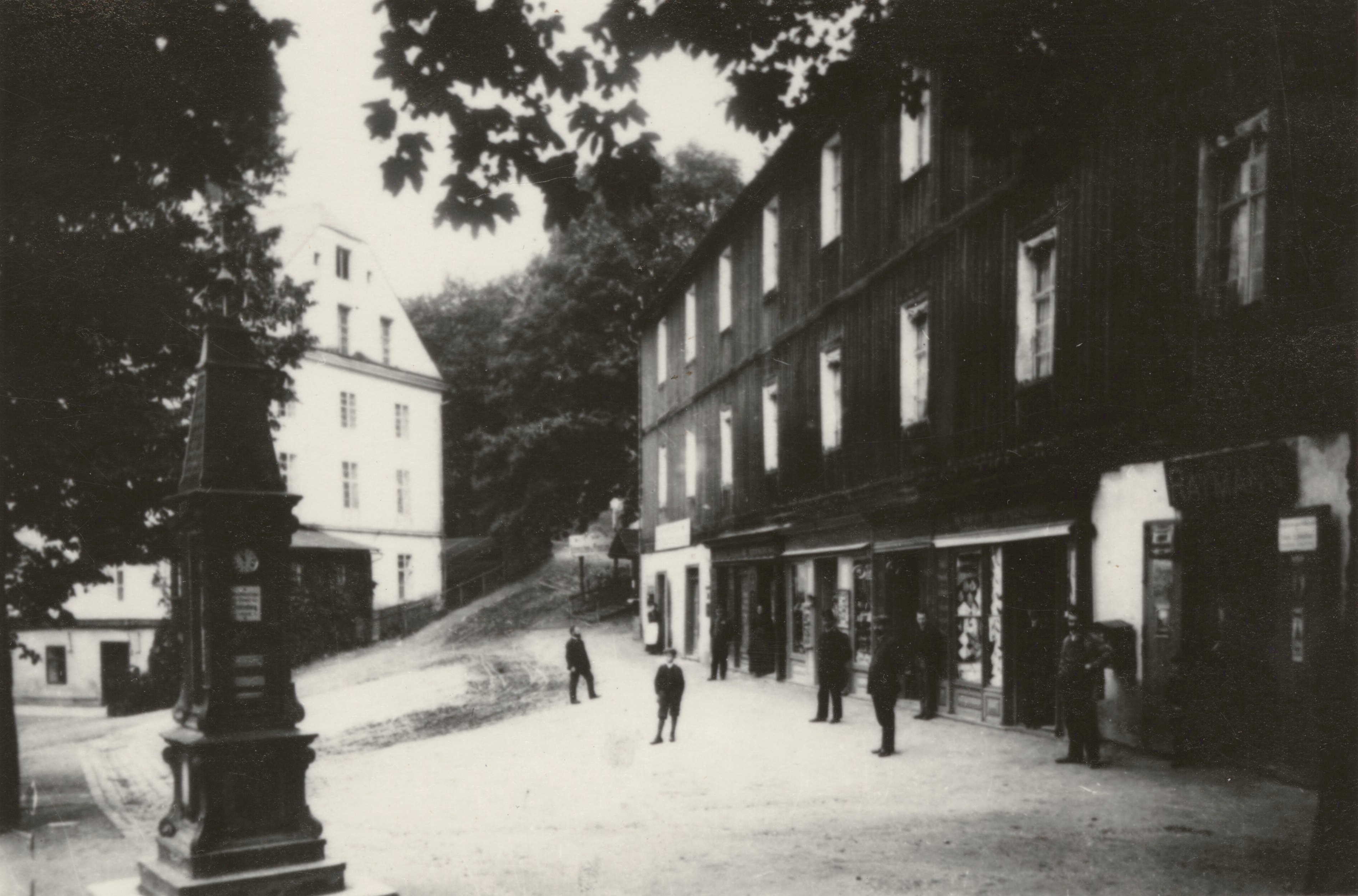 Náhledový obrázek Velký léčebný dům a tzv. Prkenný dům v Lázních Jeseník (reprofoto) - 1