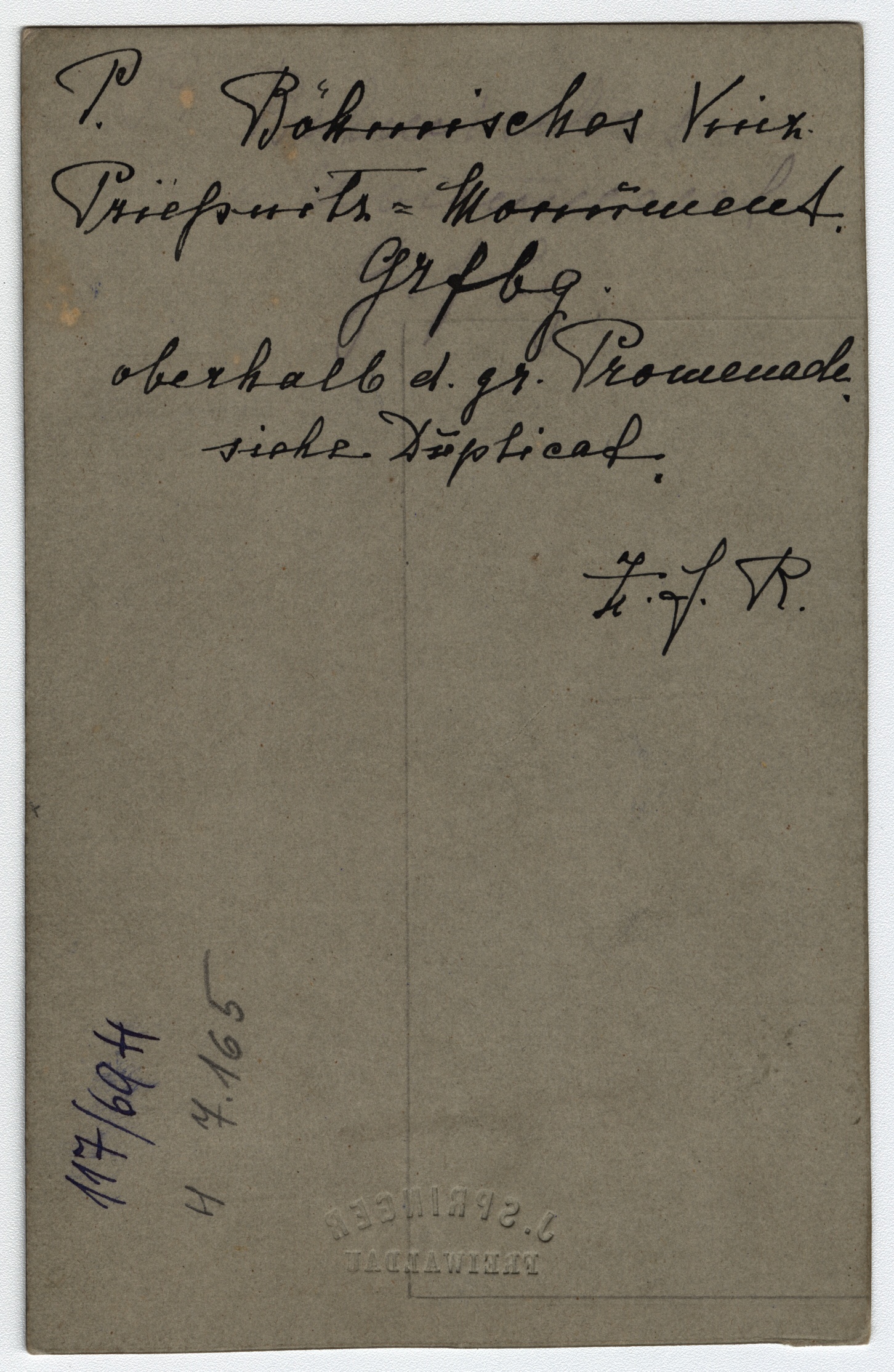 Náhledový obrázek Český pomník v Lázních Jeseník (čb. fotografie) - 3
