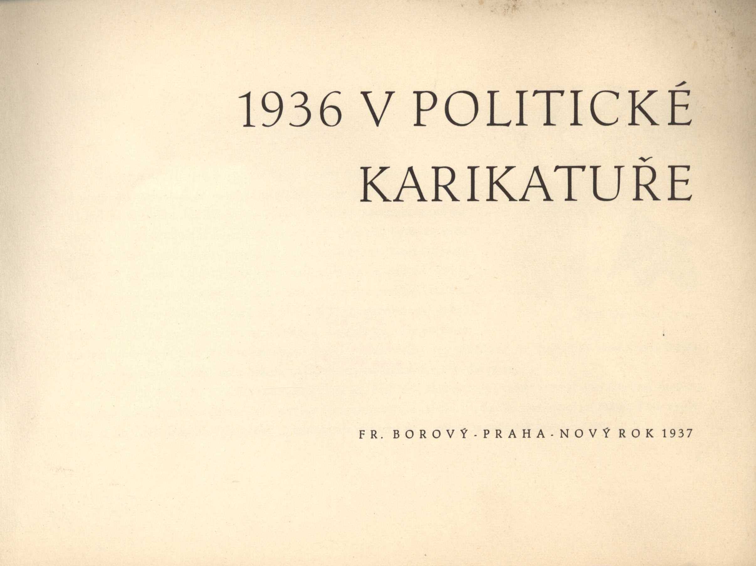 Náhledový obrázek 1936 v politické karikatuře - 2