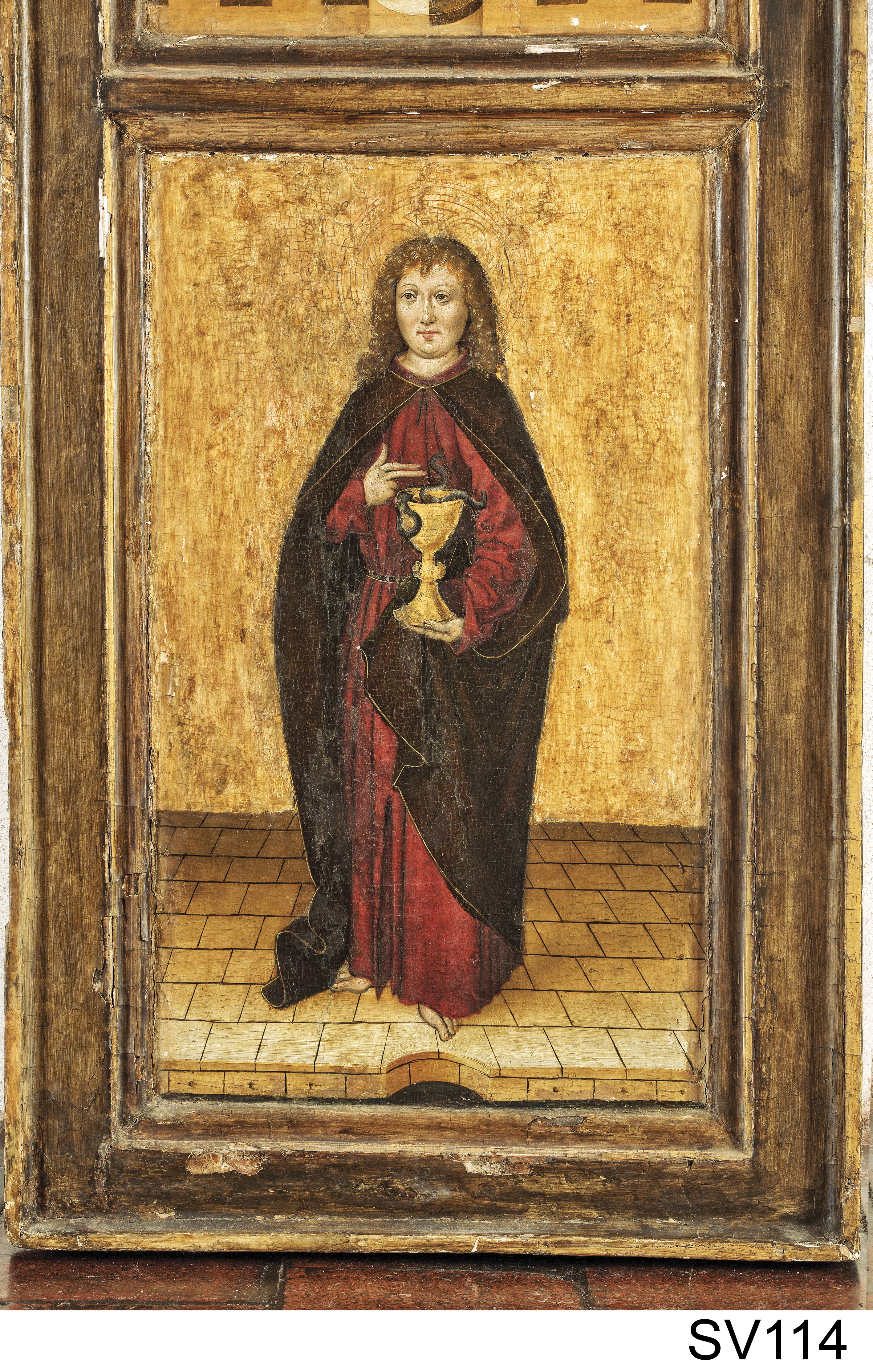 Náhledový obrázek Oltářní křídla ze Zvíkovce – sv. Vavřinec a sv. Jan Evangelista - 3