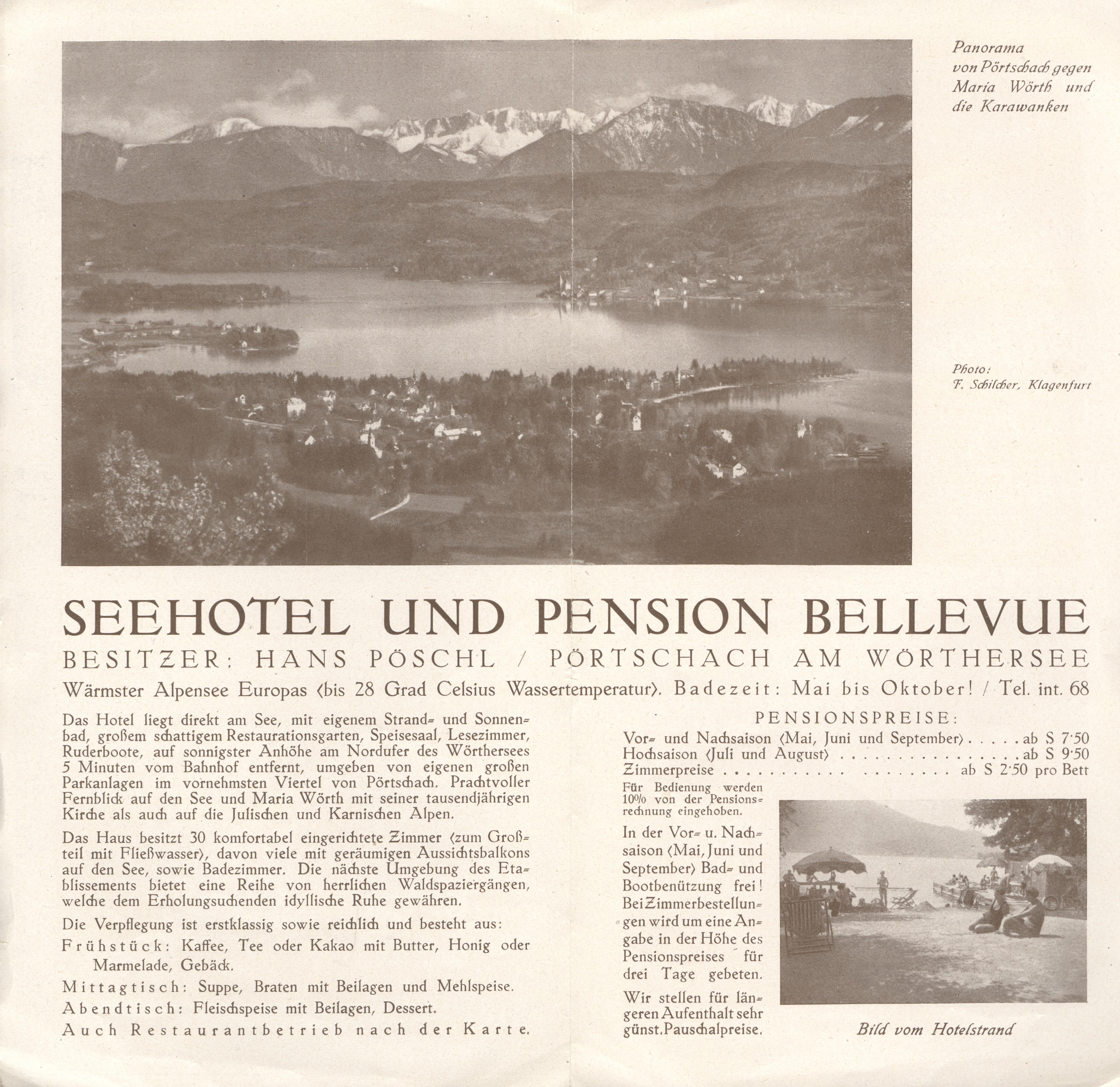 Náhledový obrázek Seehotel Pension Bellevue. Pörtschach am Wörthersee - 1
