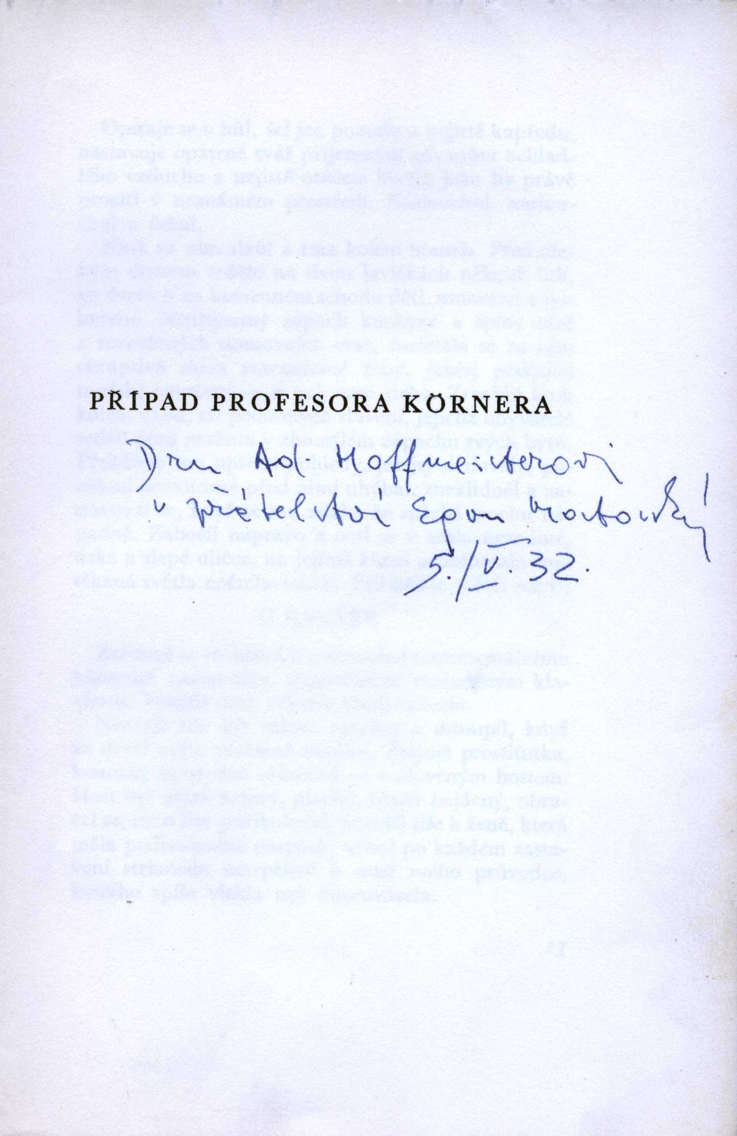 Náhledový obrázek Případ profesora Körnera - 1