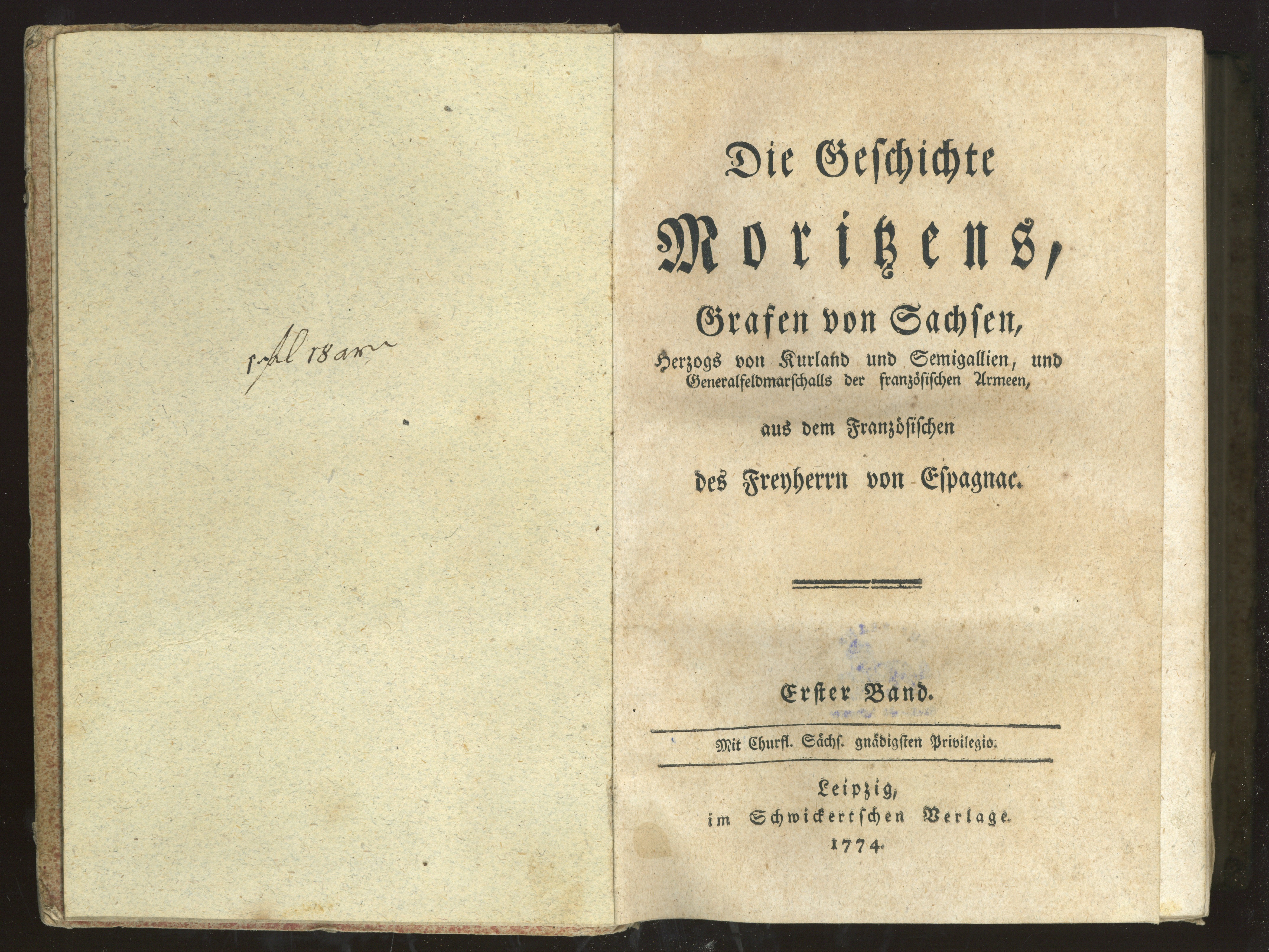 Náhledový obrázek SF 10438 – Die Geschichte Moritzens, 1.–2., 1774 - 2