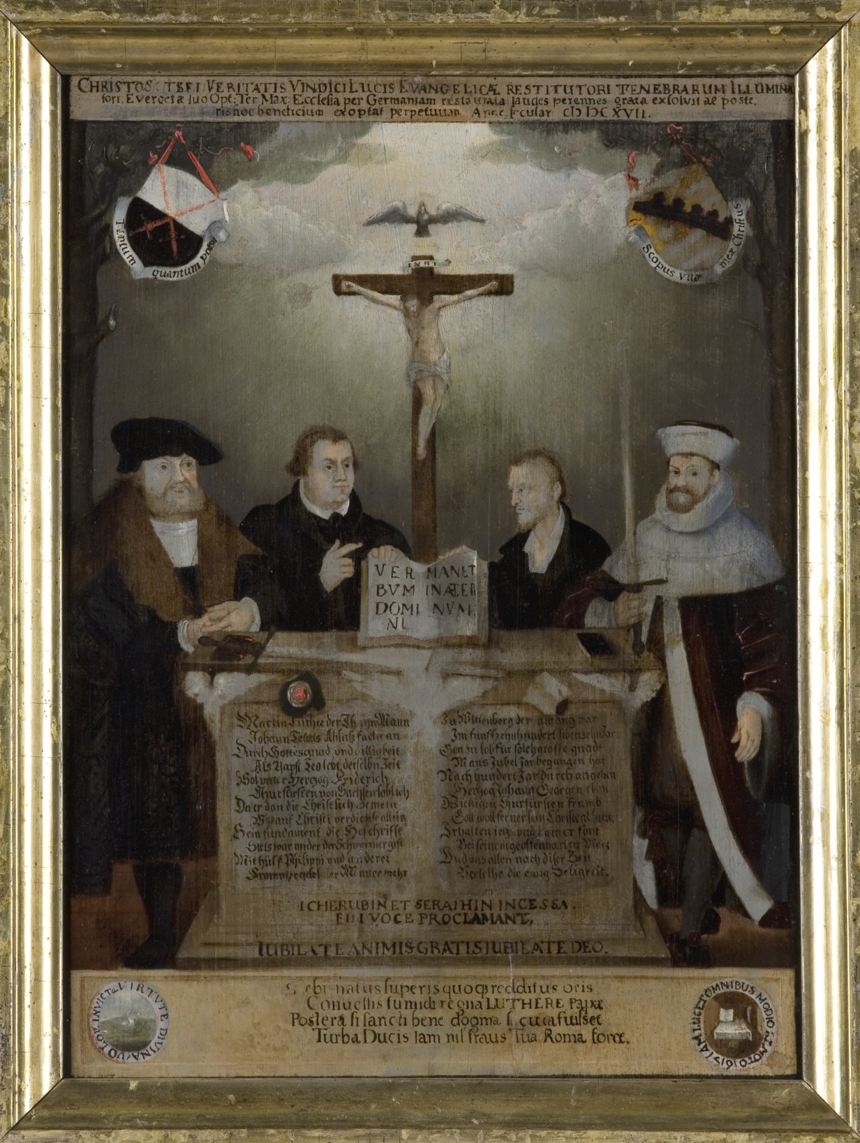 Náhledový obrázek Bedřich III. Moudrý, Martin Luther, Philipp Melanchton a Jan Jiří I. Saský - 1
