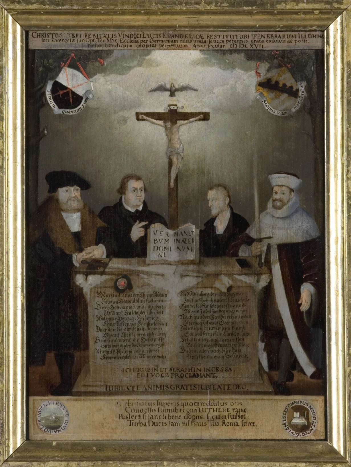 Náhledový obrázek předmětu Bedřich III. Moudrý, Martin Luther, Philipp Melanchton a Jan Jiří I. Saský