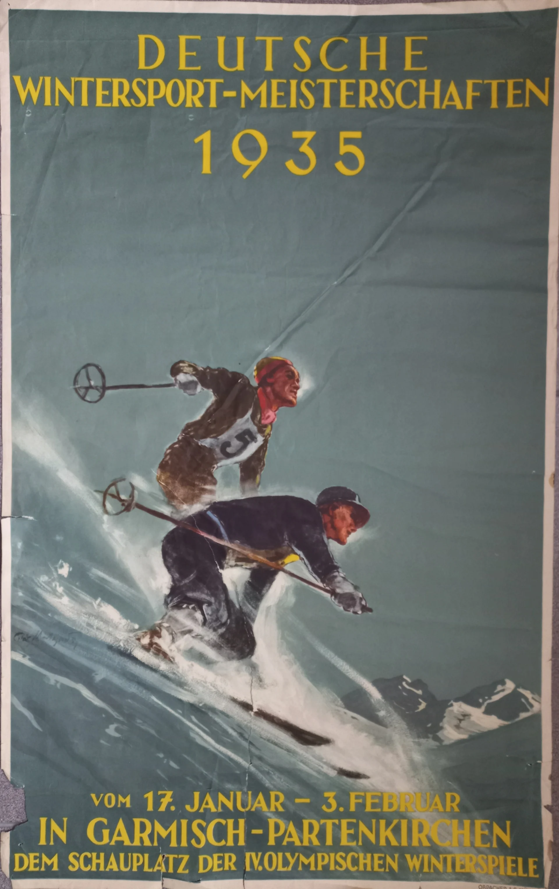 Náhledový obrázek předmětu Deutsche Wintersport Meisterschaften. Ga-Pa 1935