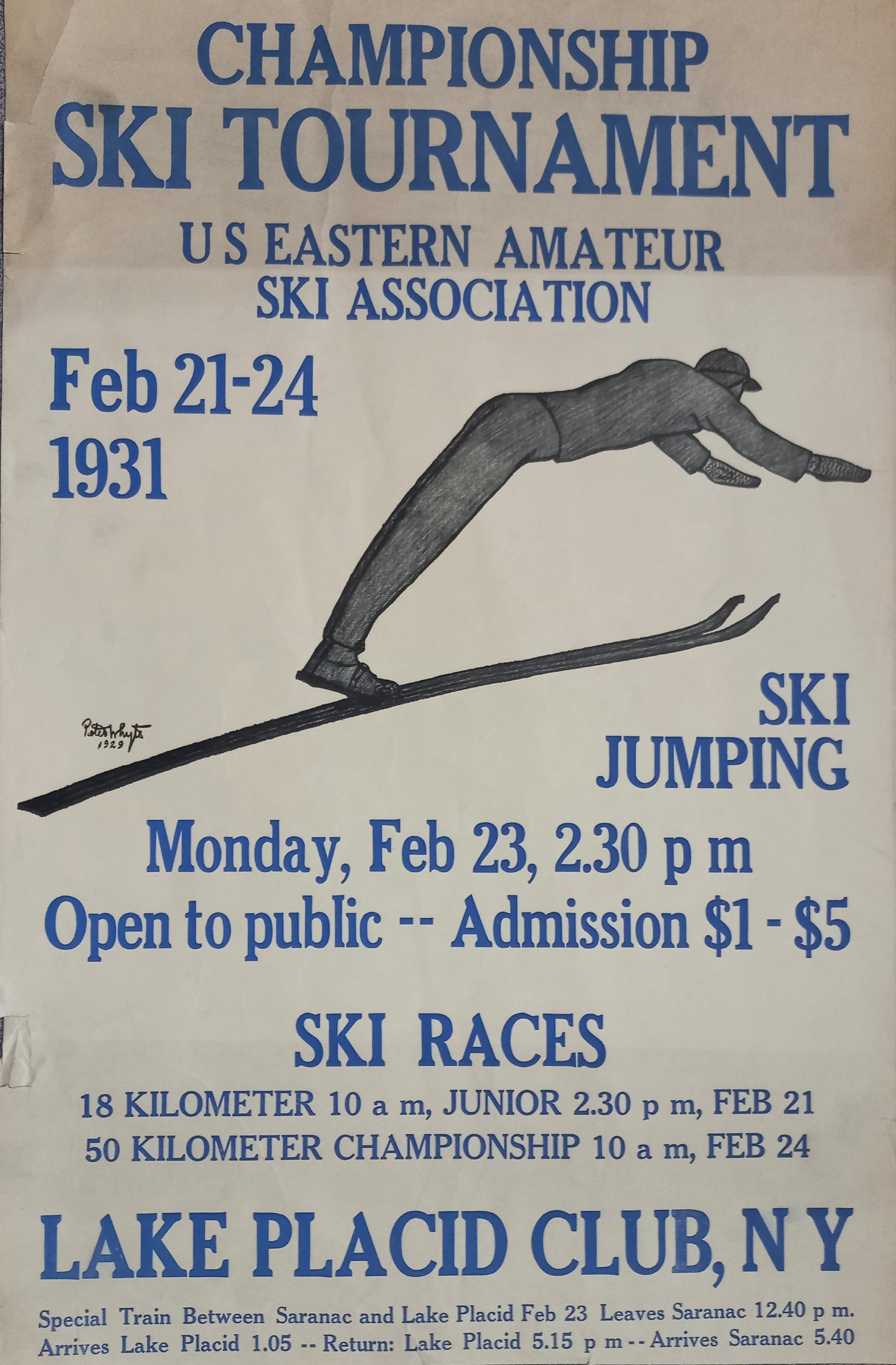 Náhledový obrázek Championship Ski Tournament. Lake Placid 1931 - 1
