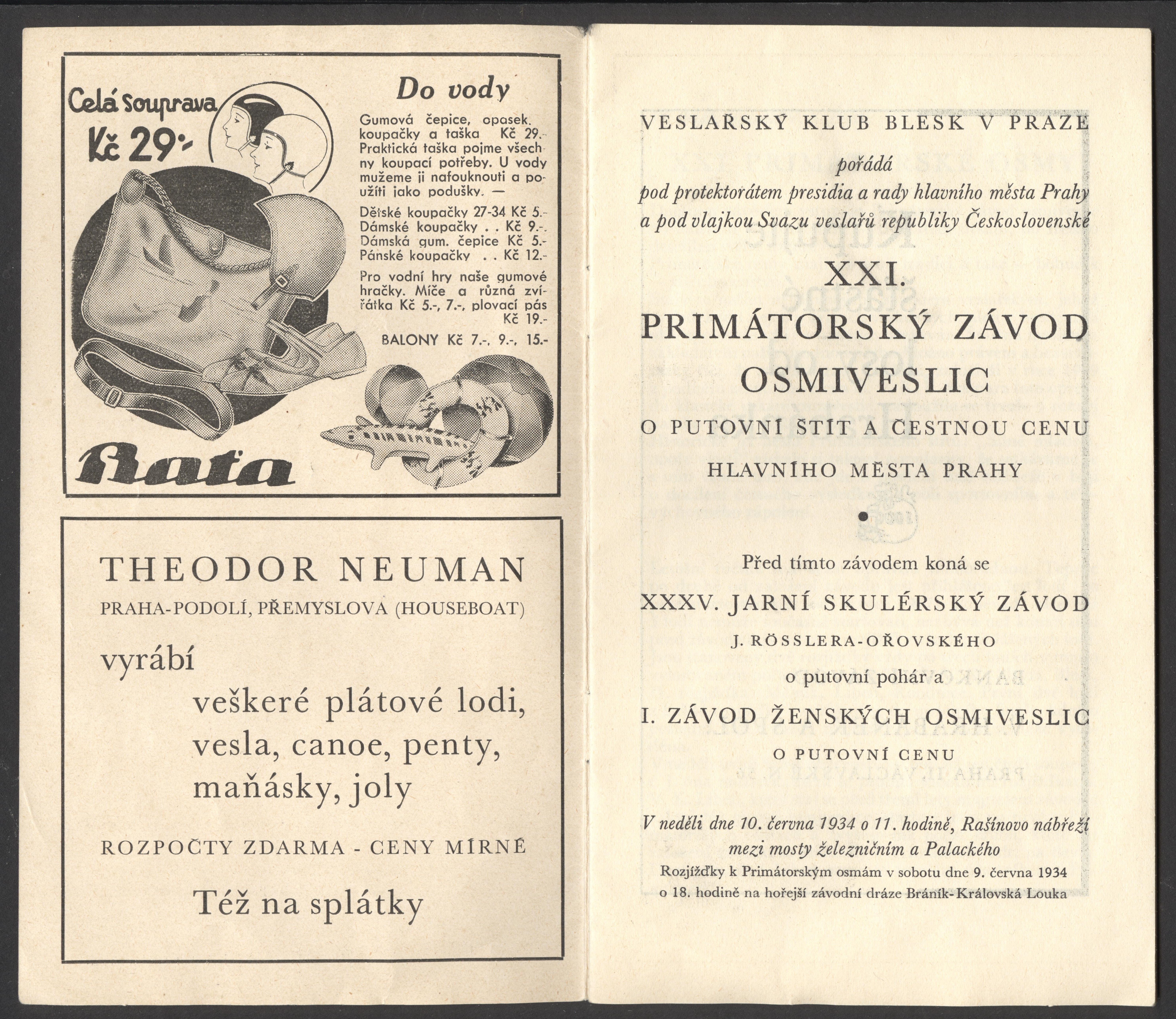 Náhledový obrázek Primátorský závod osmiveslic - 2