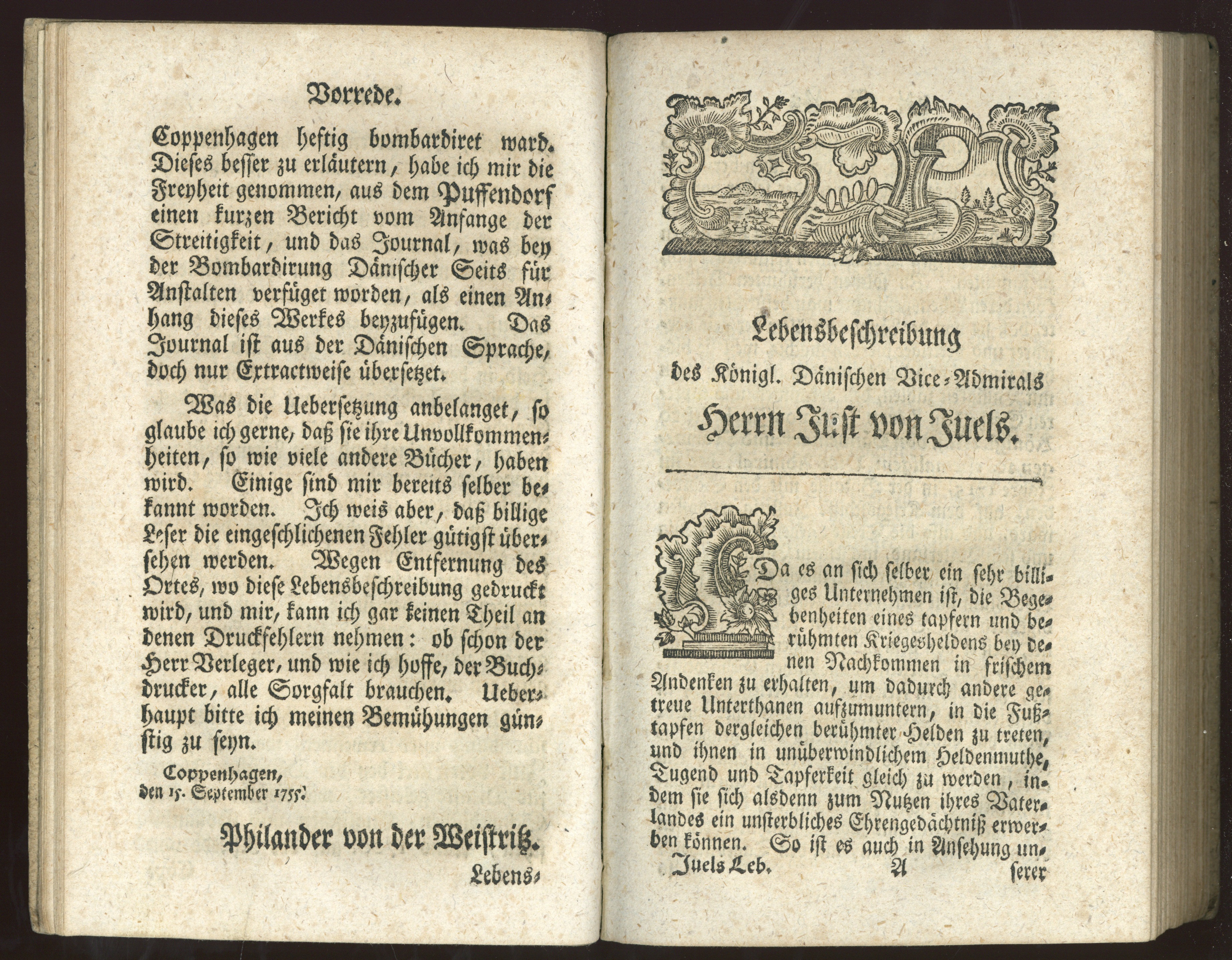 Náhledový obrázek SF 10347 – Leben des … Vice-Admirals, Herrn Just von Juels, 1756 - 2
