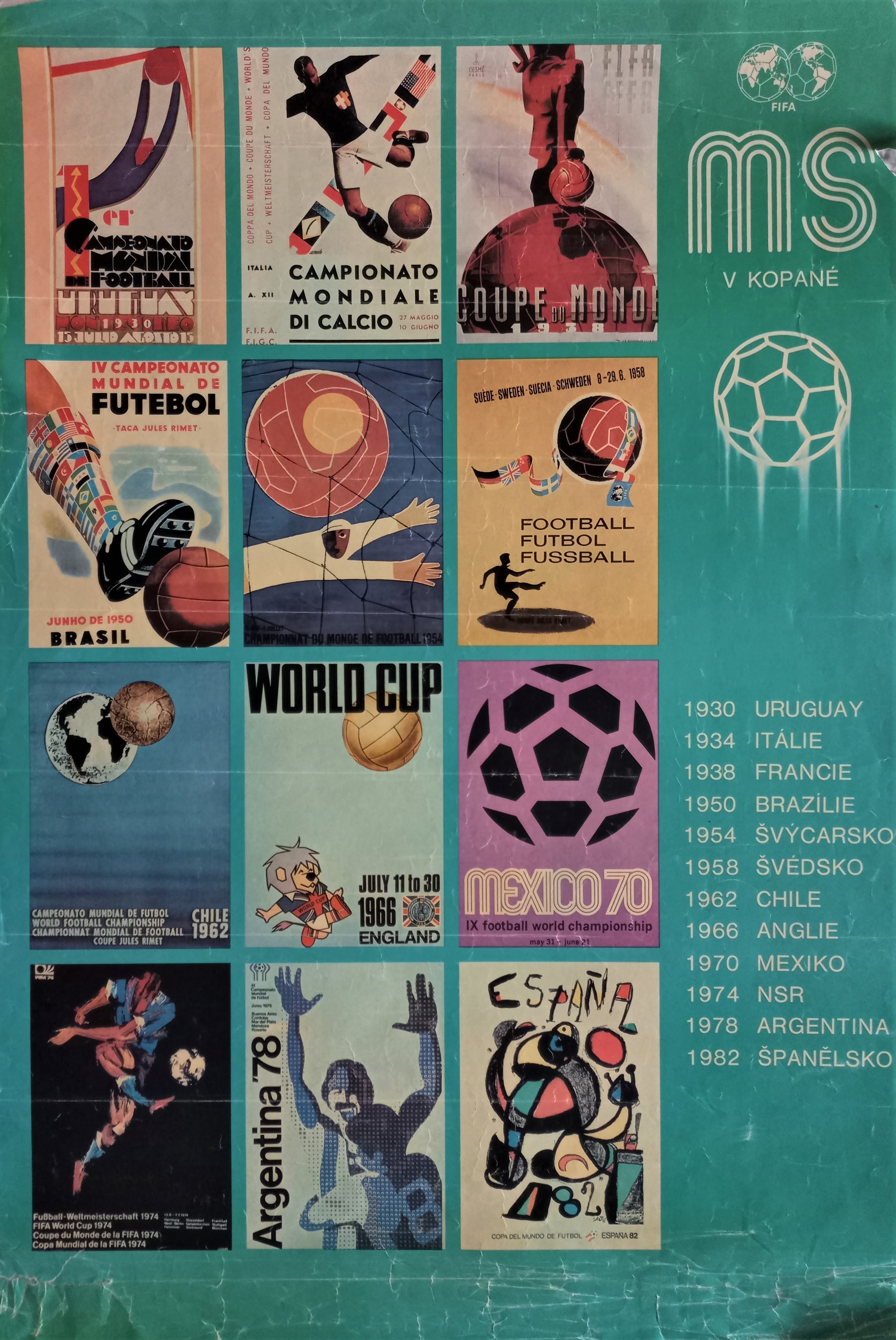 Náhledový obrázek Mistrovství světa v kopané. 1930-1982 - 1
