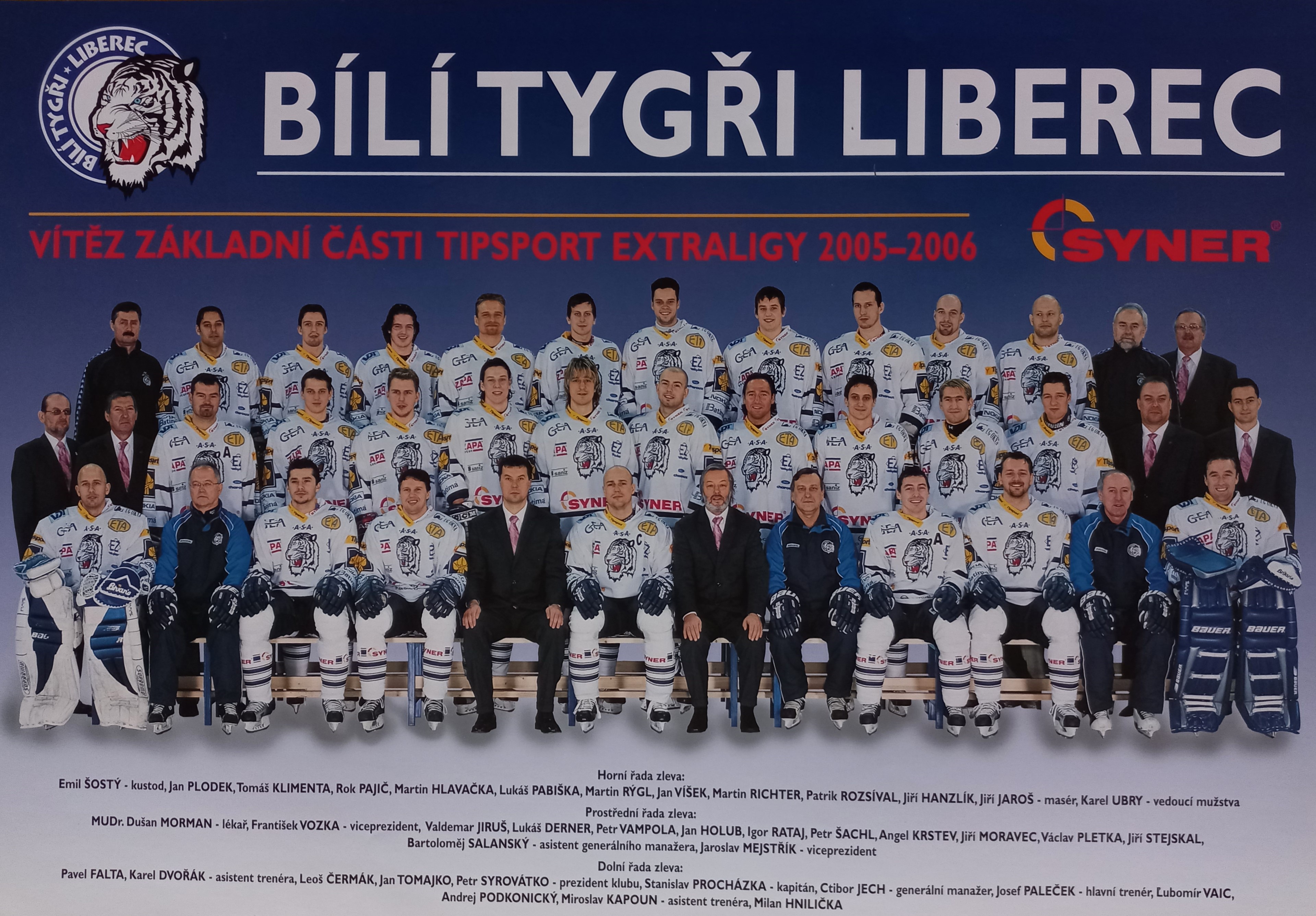 Náhledový obrázek Bílí Tygři Liberec 2005-2006 - 1