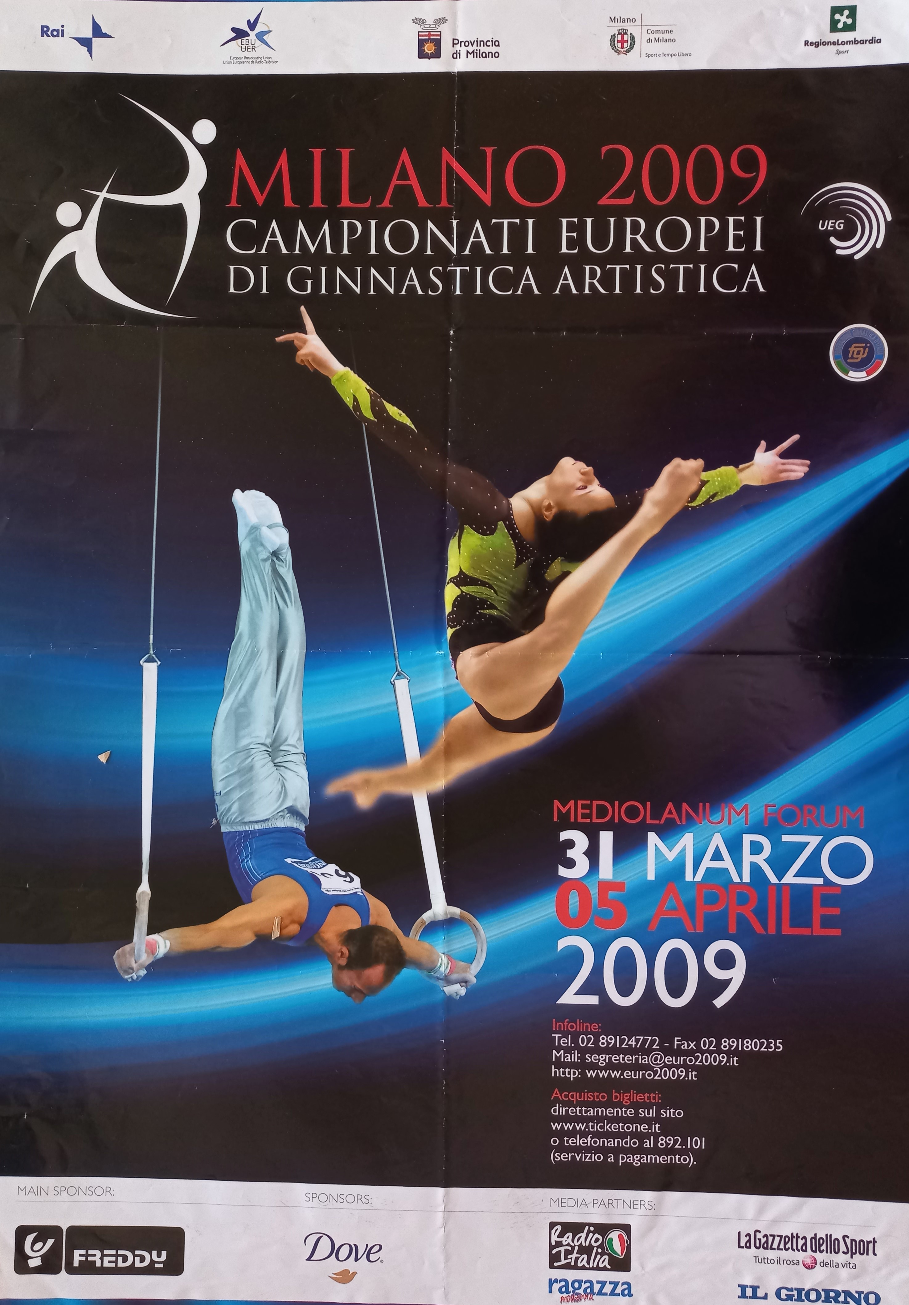Náhledový obrázek Mistrovství Evropy v umělecké gymnastice. Itálie 2009 - 1