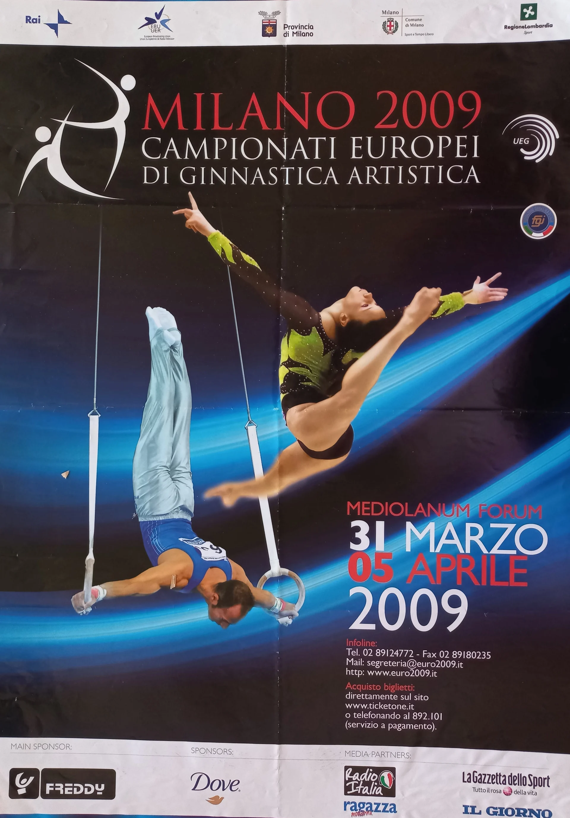 Náhledový obrázek předmětu Mistrovství Evropy v umělecké gymnastice. Itálie 2009
