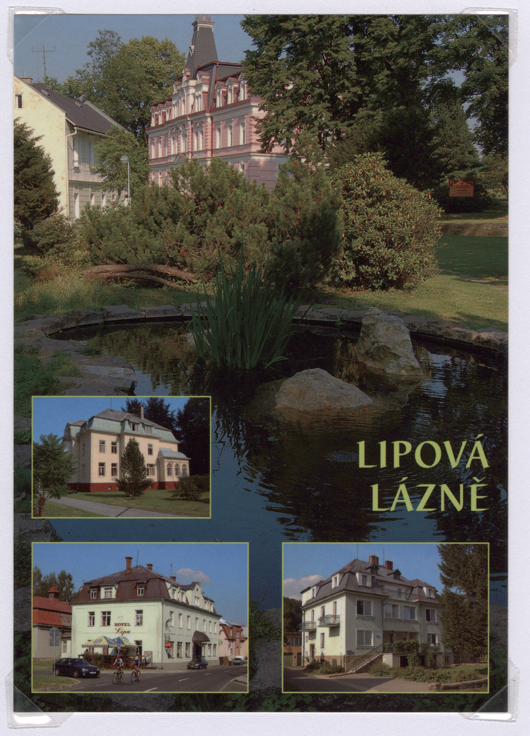 Náhledový obrázek Lipová-lázně (barevná pohlednice) - 1