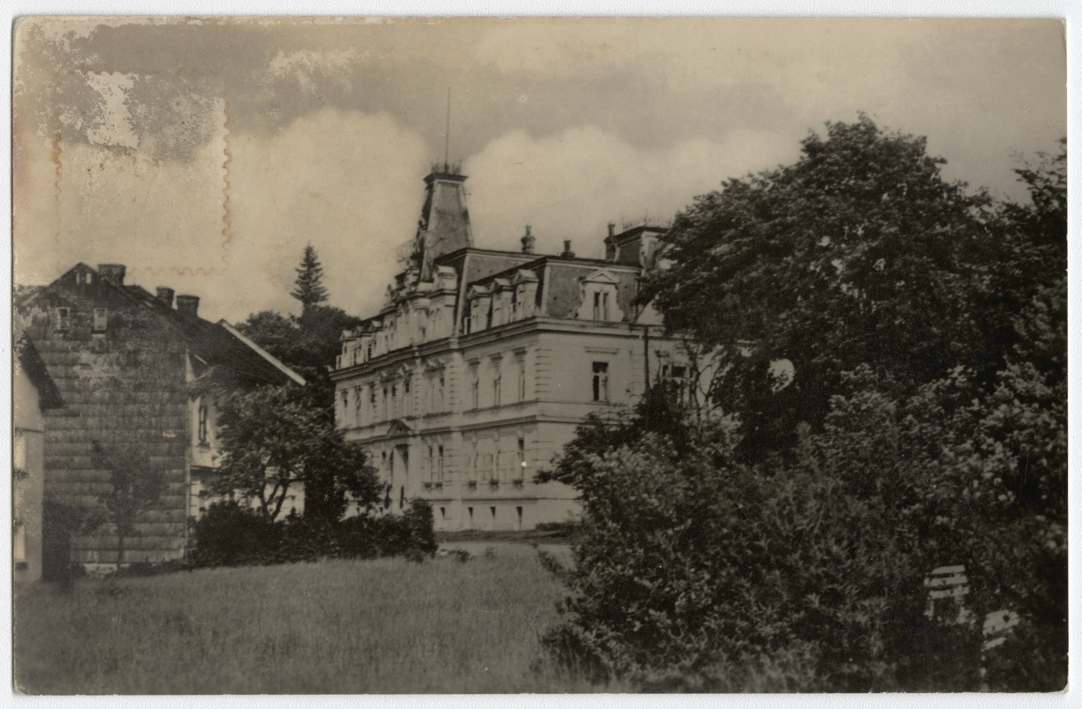 Náhledový obrázek Villa Theresa v Dolní Lipové (čb. pohlednice) - 1