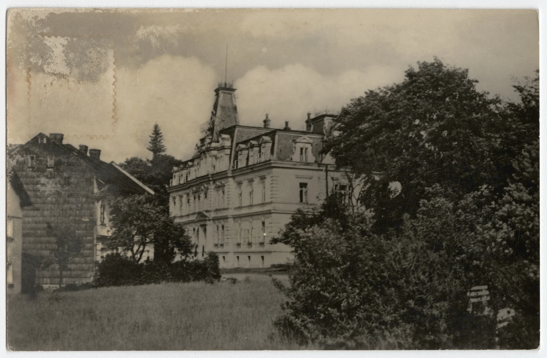 Náhledový obrázek předmětu Villa Theresa v Dolní Lipové (čb. pohlednice)