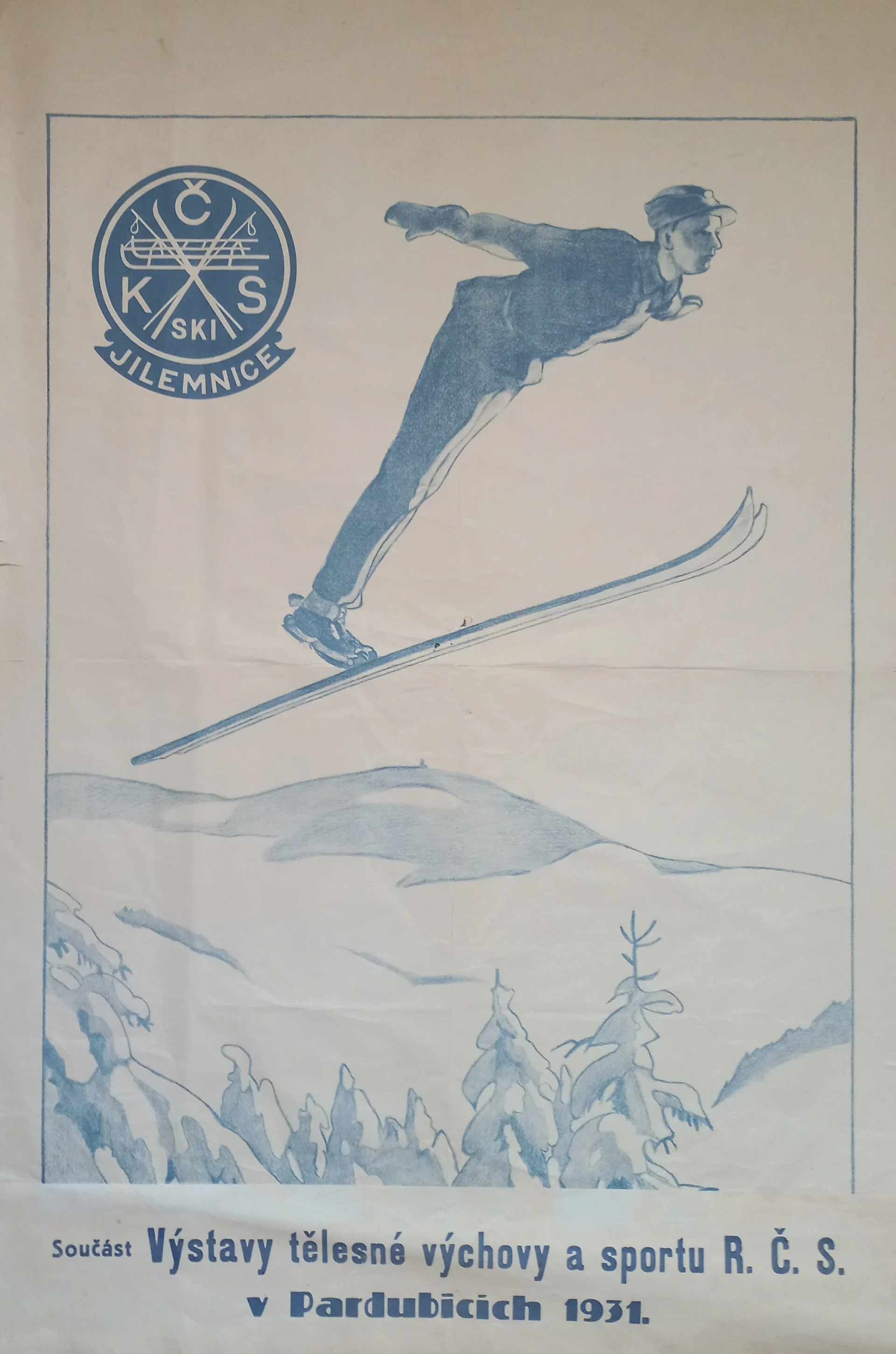 Náhledový obrázek předmětu Český Ski Klub Jilemníce. Součást Výstavy tělesné výchovy a sportu RČS