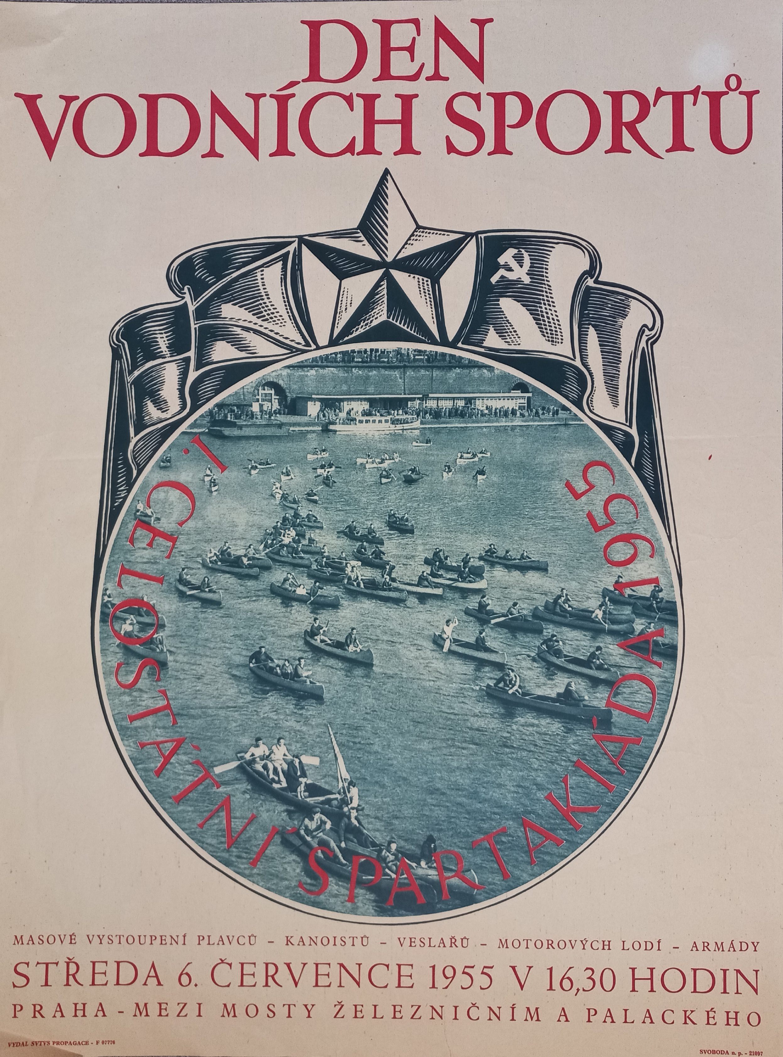 Náhledový obrázek Československá spartakiáda 1955. Den vodních sportů - 1