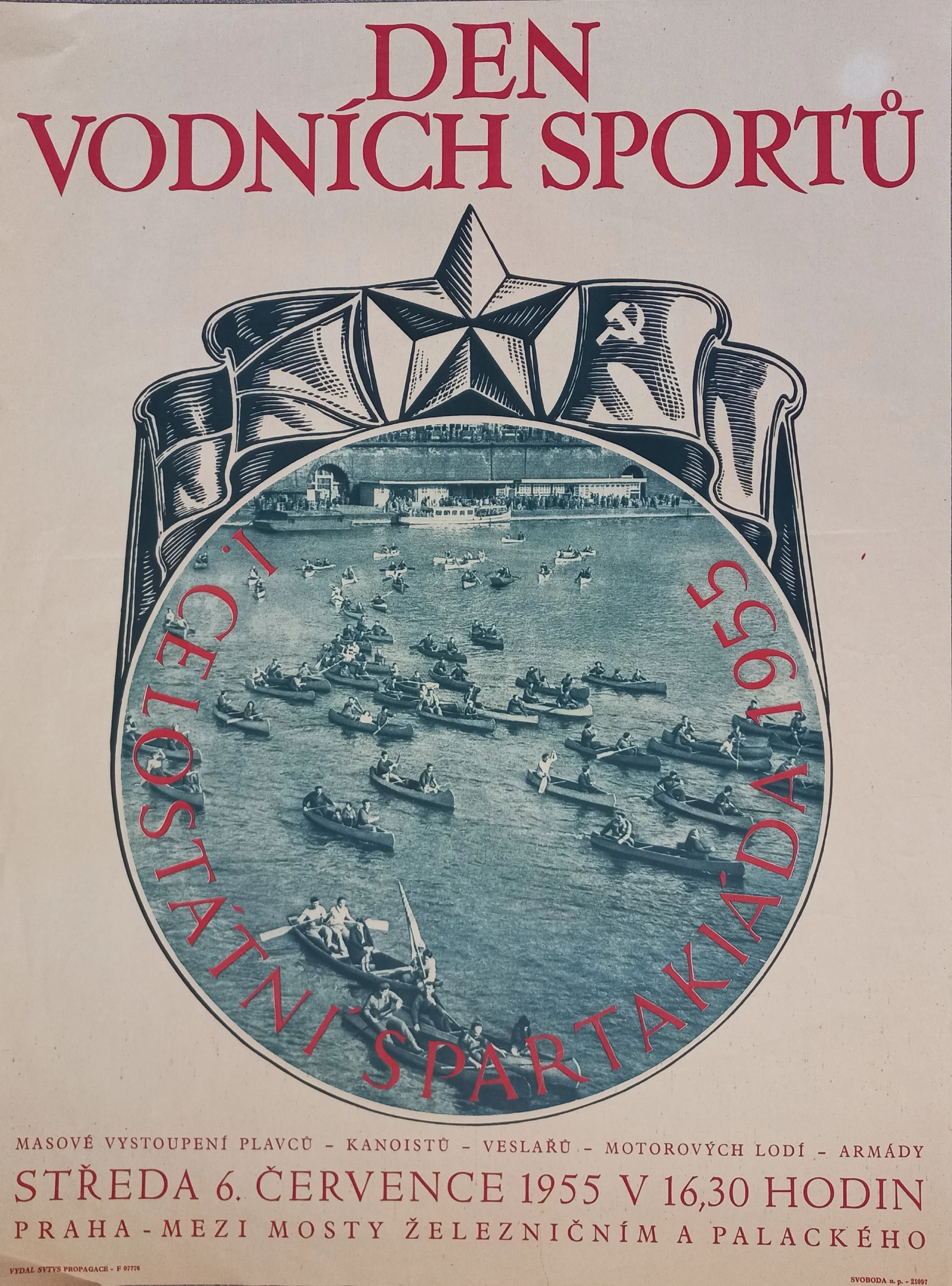Náhledový obrázek předmětu Československá spartakiáda 1955. Den vodních sportů