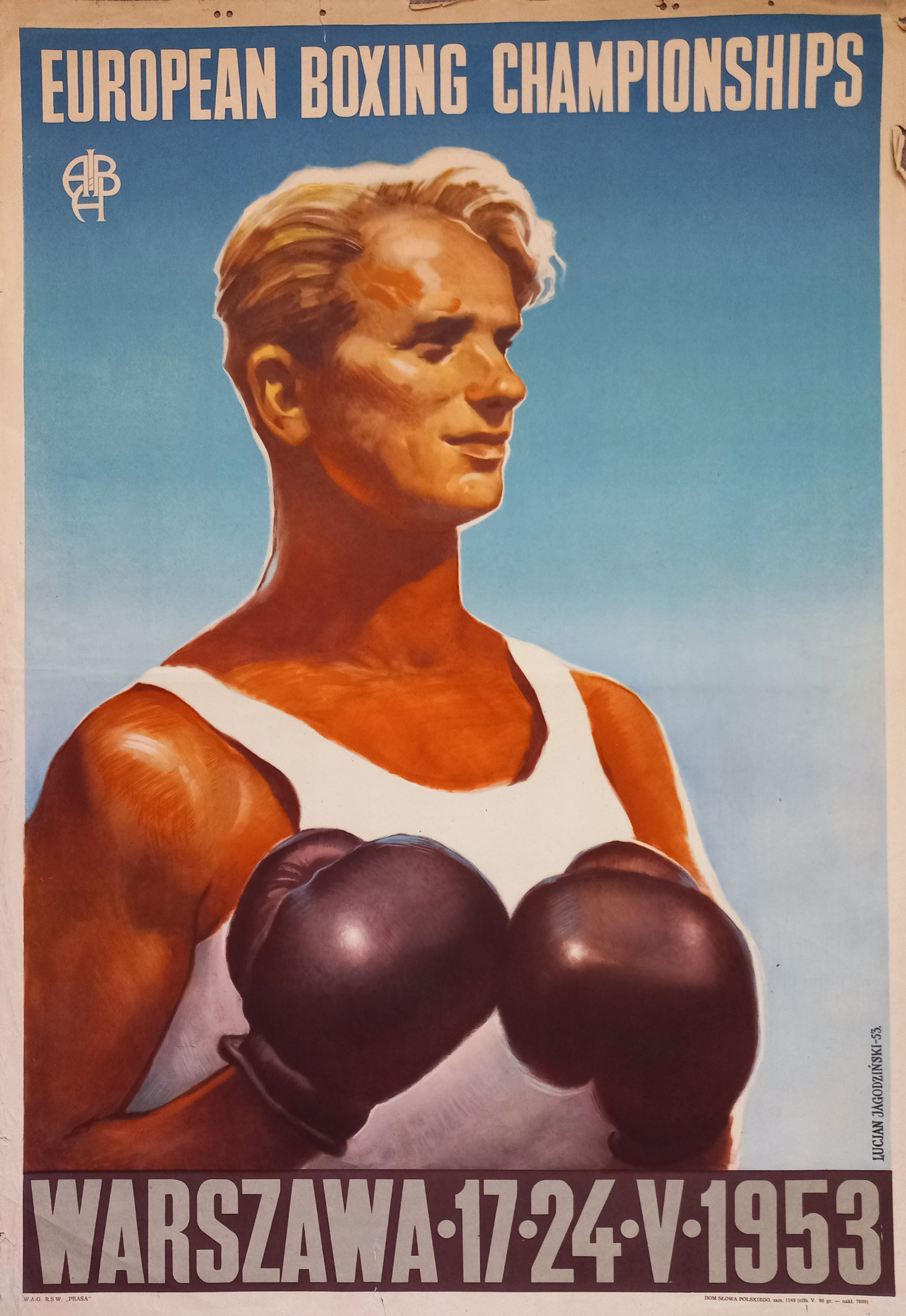 Náhledový obrázek Mistrovství Evropy v boxu. Varšava 1953 - 1