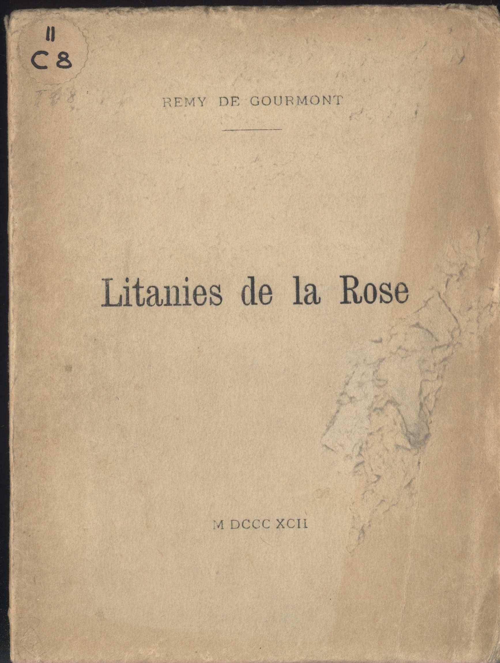 Náhledový obrázek předmětu Litanies de la Rose