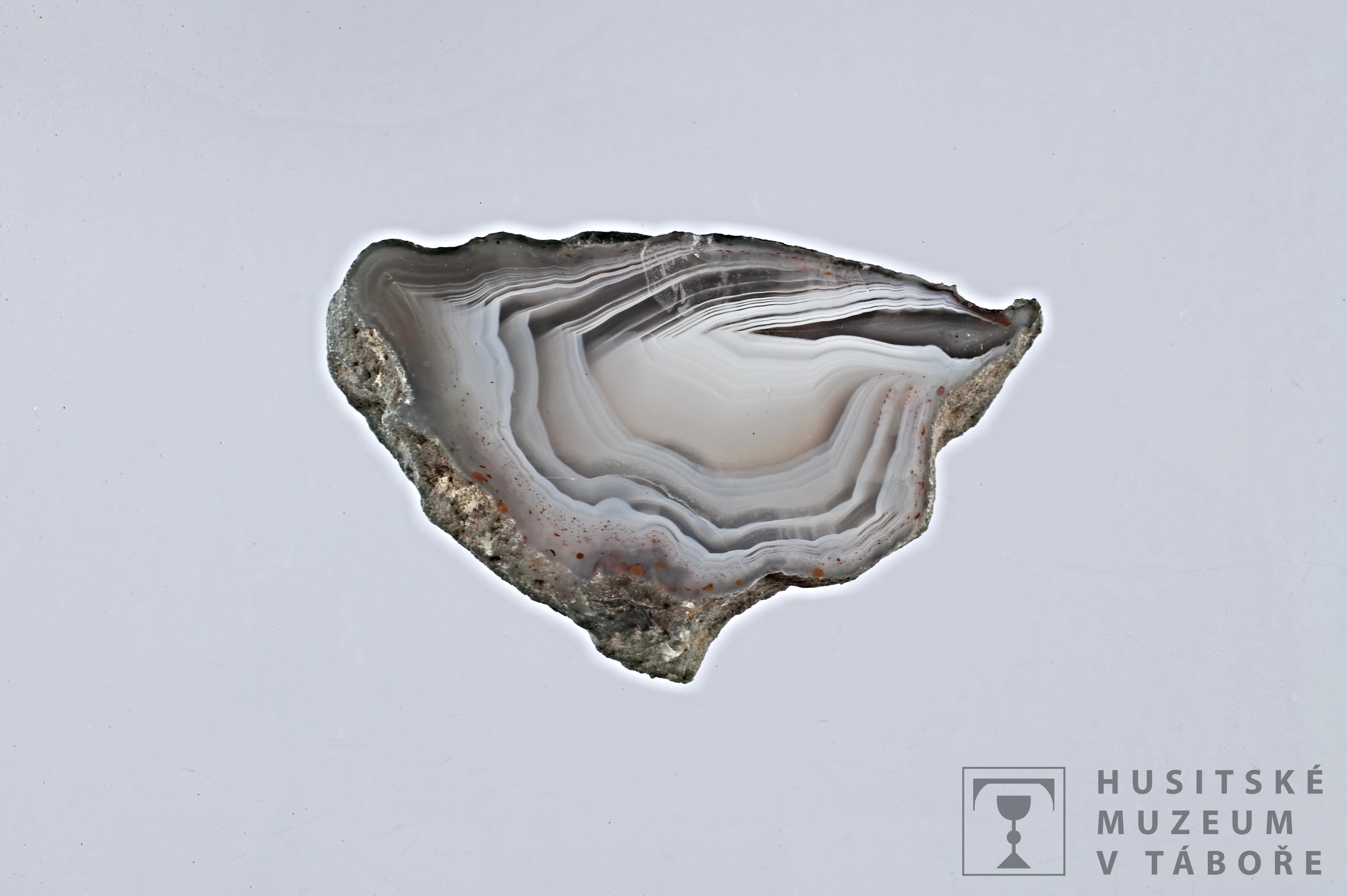 Náhledový obrázek křemen - chalcedon - achát; křemen - chalcedon - 1