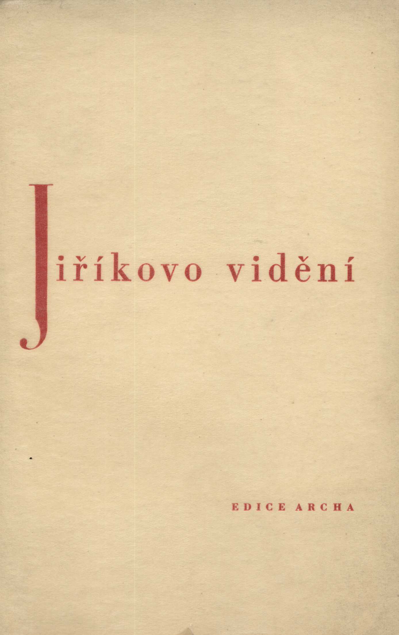 Náhledový obrázek předmětu Jiříkovo vidění