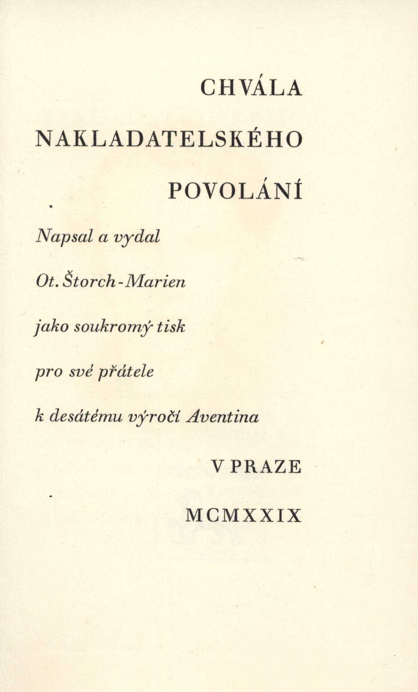 Náhledový obrázek Chvála nakladatelského povolání - 4
