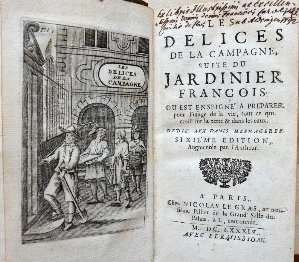 Náhledový obrázek předmětu Les délices de la Campagne suite du jardinier francois