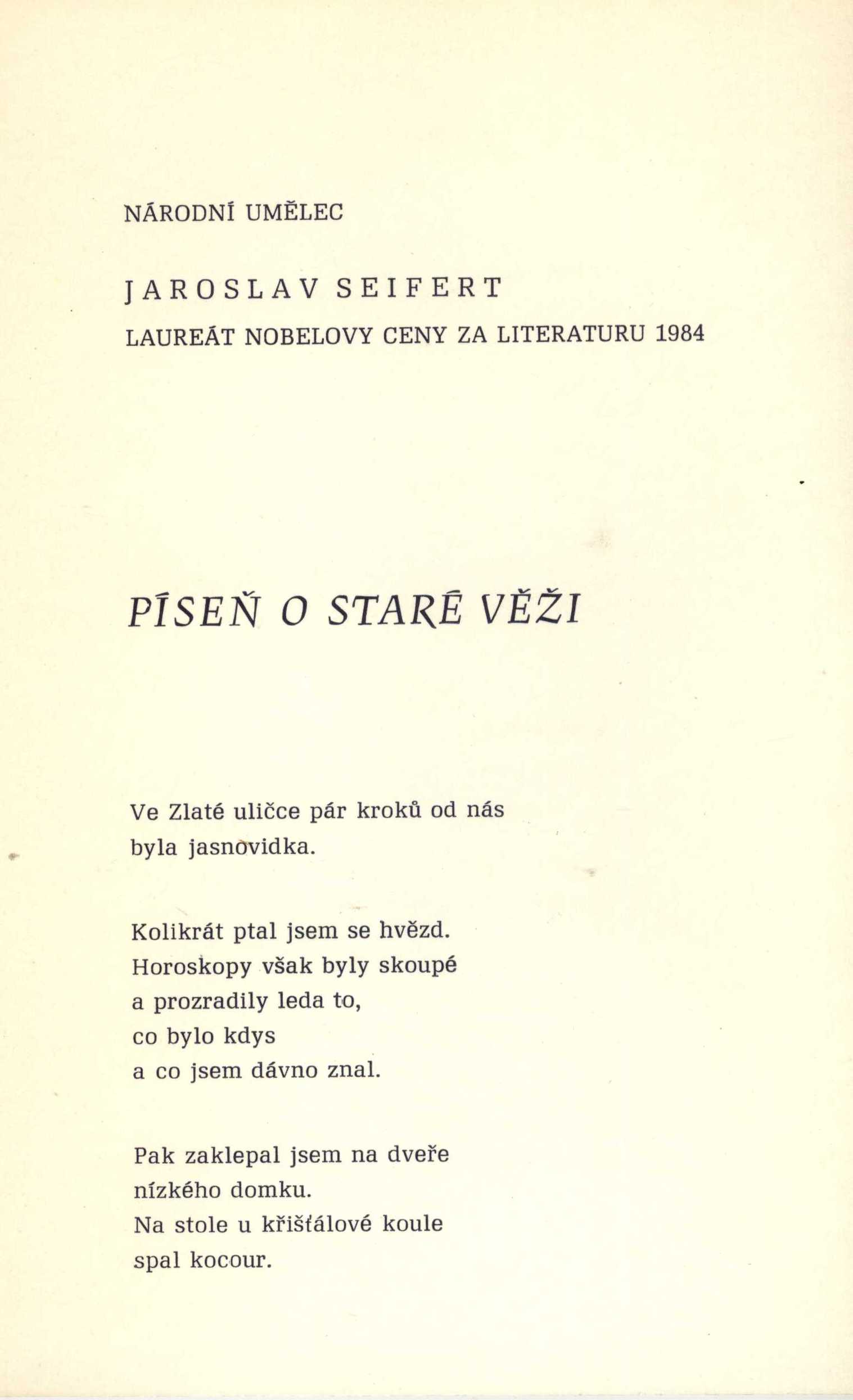 Náhledový obrázek Píseň o staré věži - 2