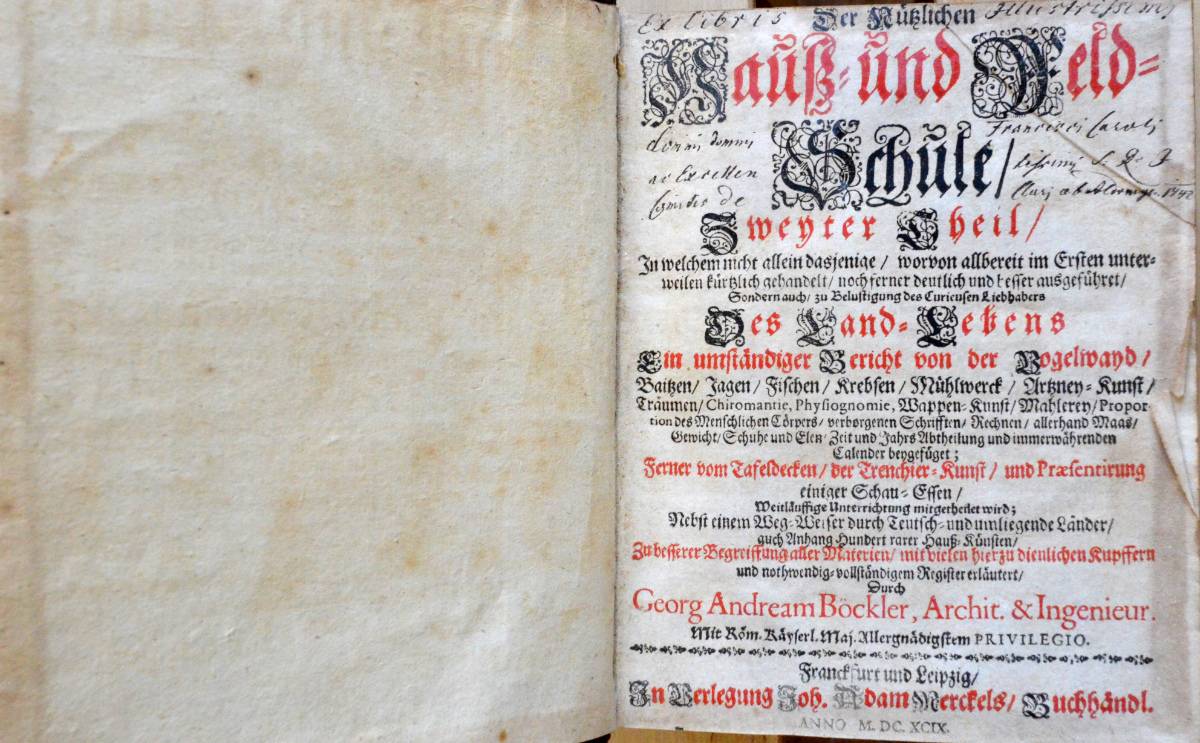 Náhledový obrázek Nützliche Hauß und Feld-Schule. II. Theil - 1