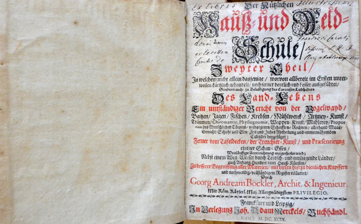 Náhledový obrázek předmětu Nützliche Hauß und Feld-Schule. II. Theil