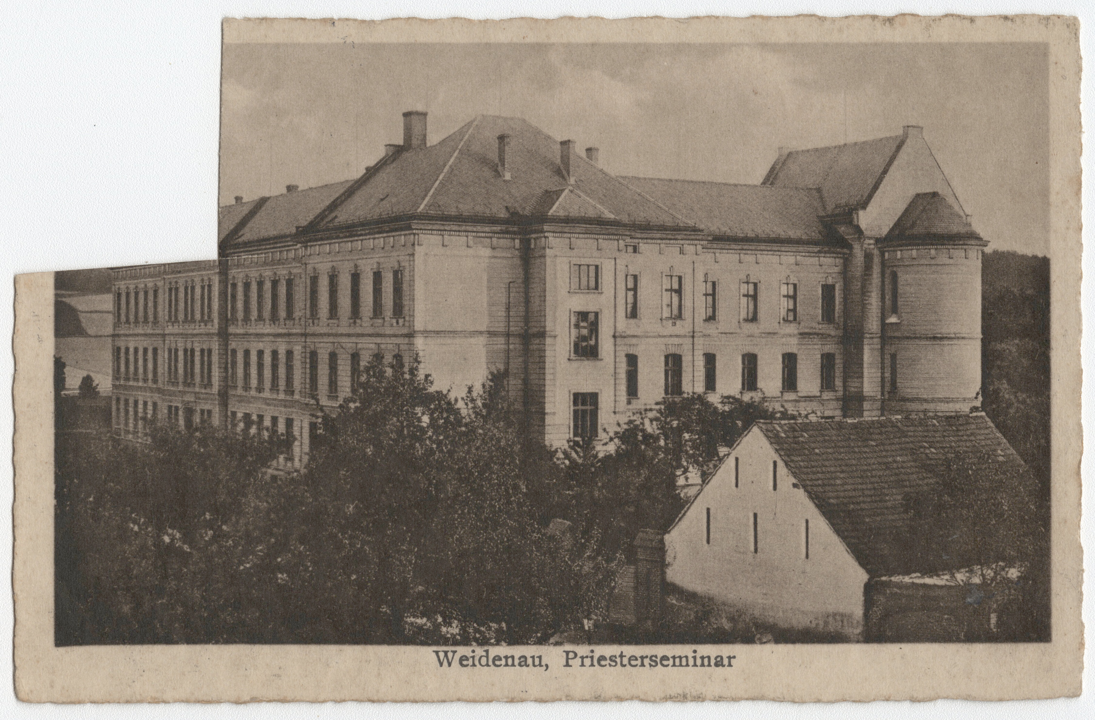 Náhledový obrázek Kněžský seminář ve Vidnavě (čb. pohlednice) - 1
