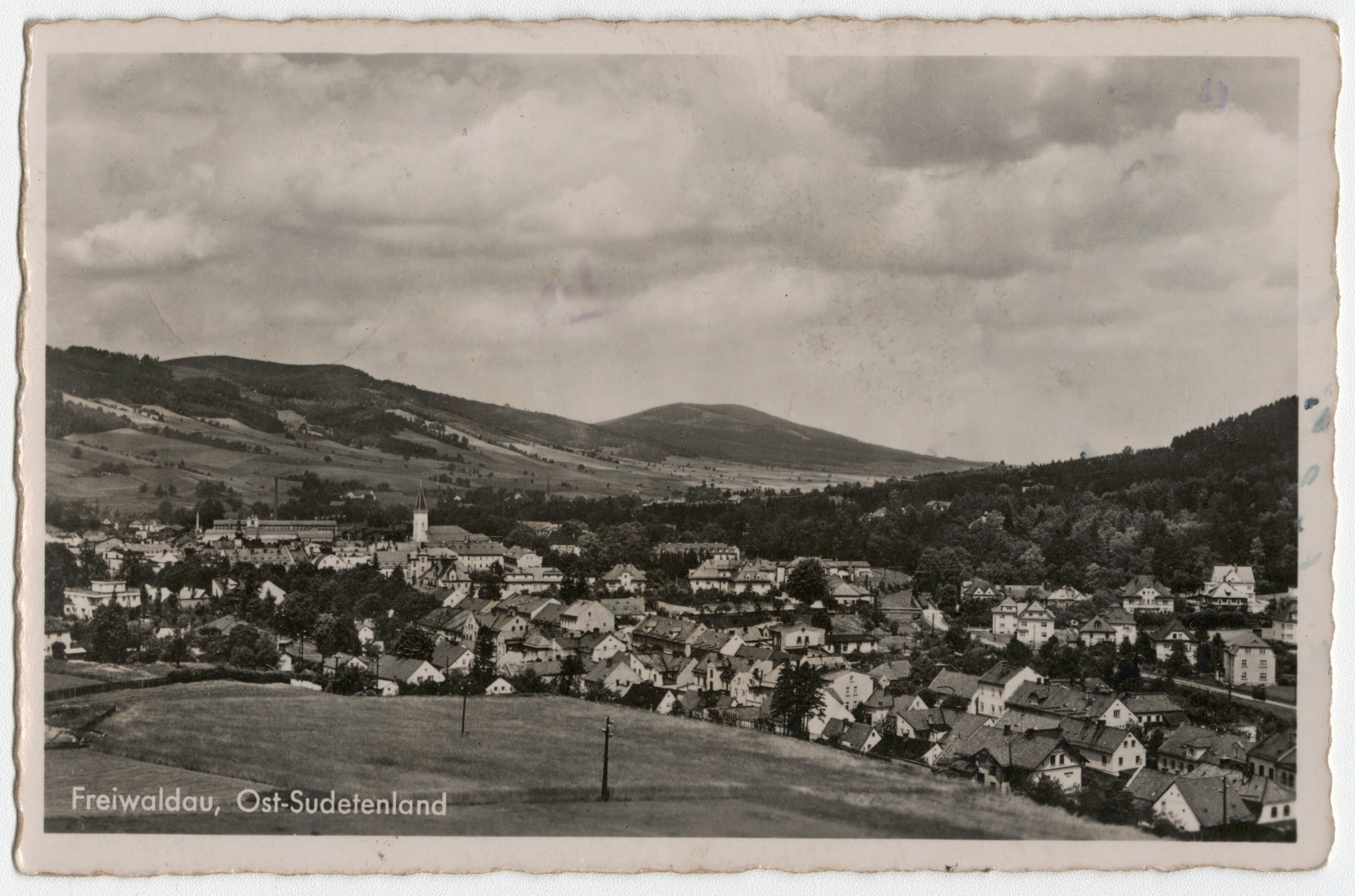 Náhledový obrázek Město Jeseník (čb. pohlednice) - 1