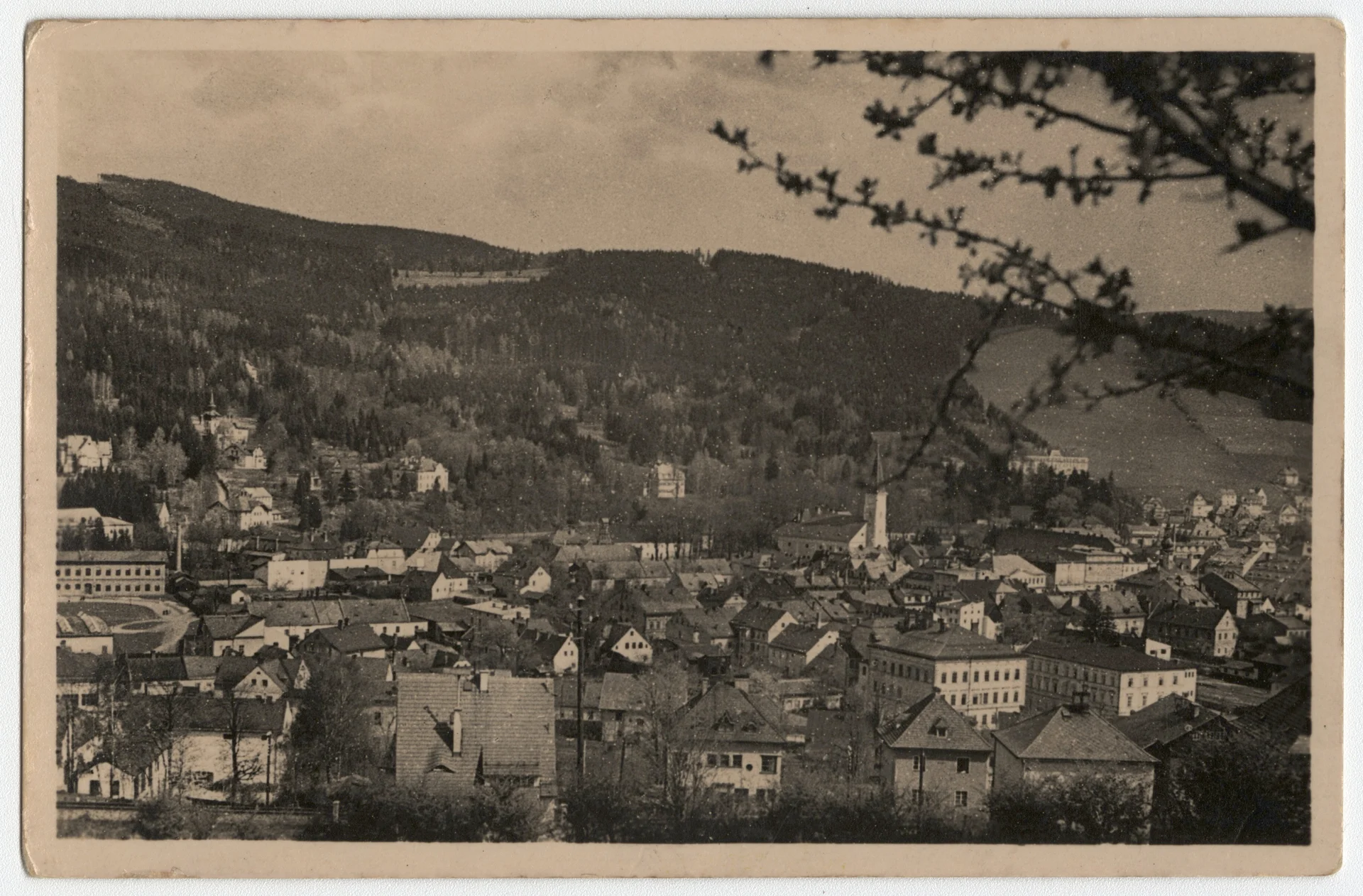 Náhledový obrázek předmětu Město Jeseník (čb. pohlednice)