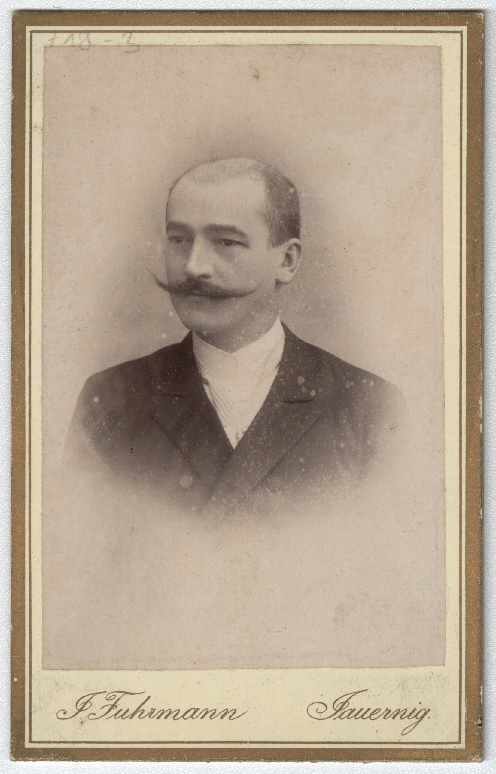 Náhledový obrázek Lesní inženýr Karl Bayer (kabinetní portrét) - 1