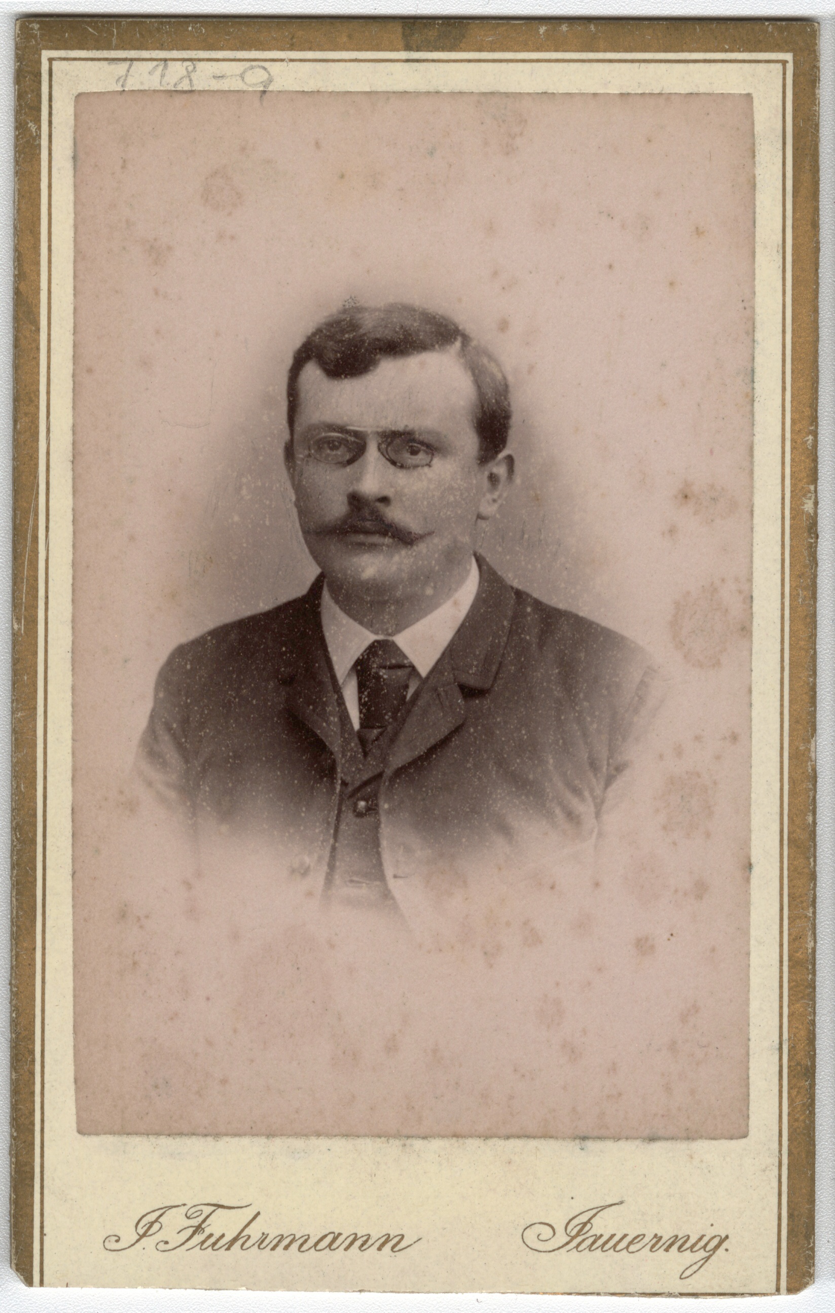 Náhledový obrázek Kancelista Hermann Hänsel (kabinetní portrét) - 1