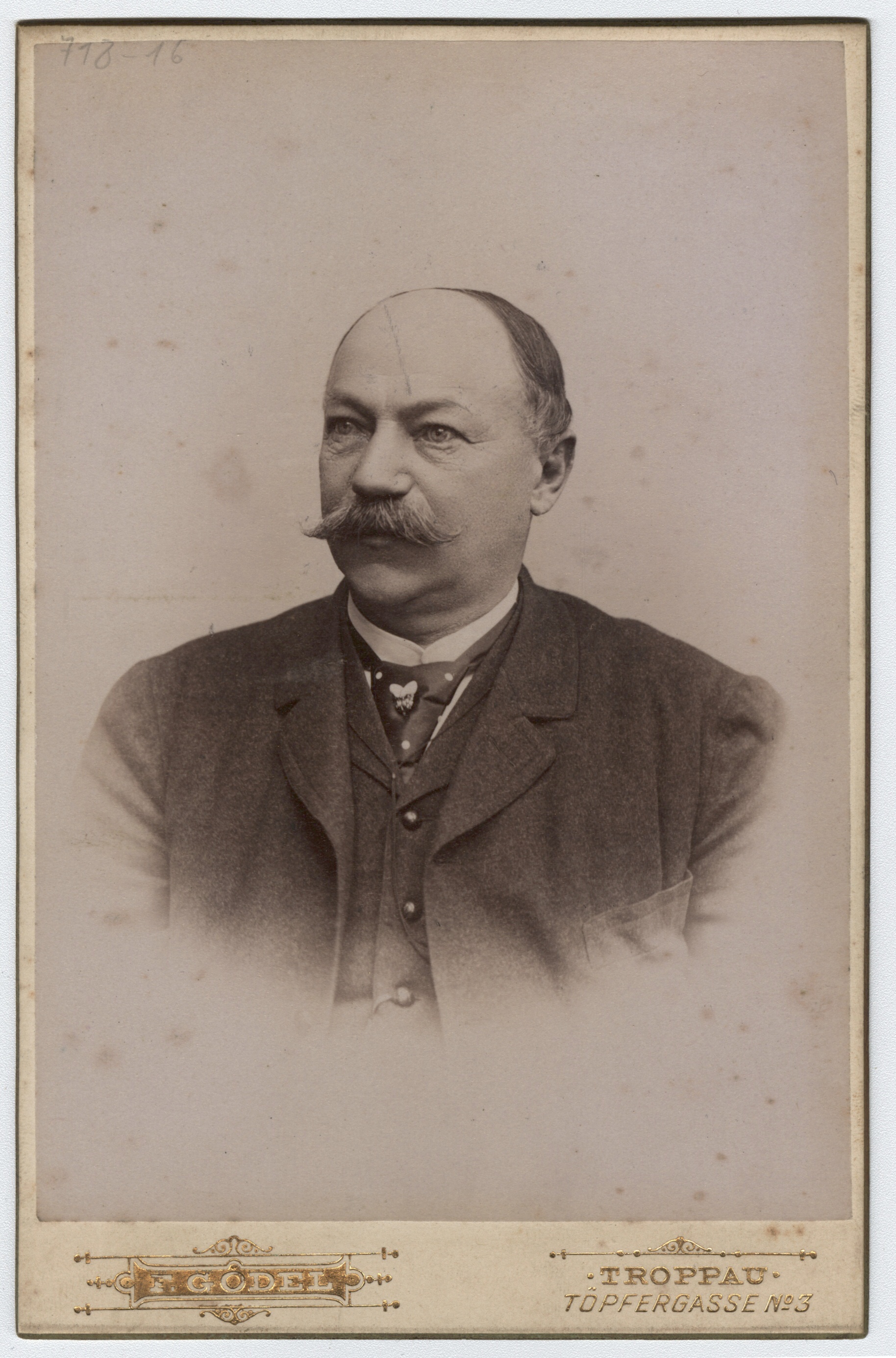 Náhledový obrázek Lesmistr Johann Nepomuk Peschke (kabinetní portrét) - 1