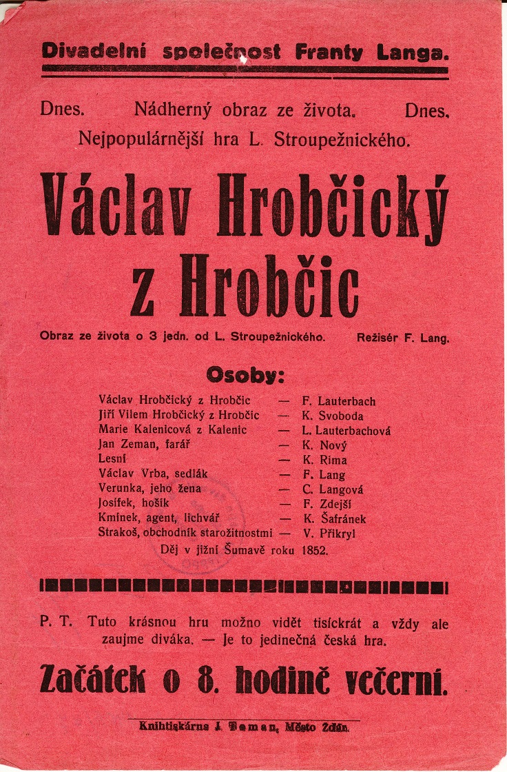 Náhledový obrázek Divadelní plakát - 1