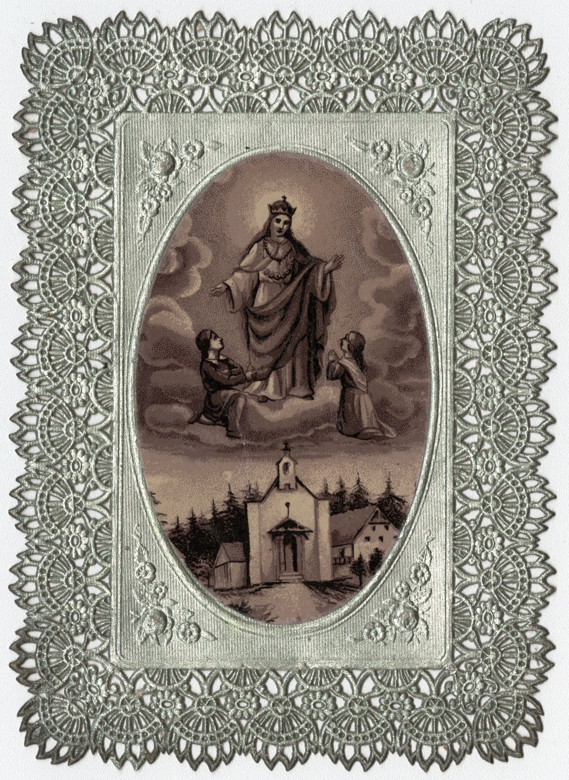 Náhledový obrázek Panna Marie Salettská z Travné (devoční grafika) - 1