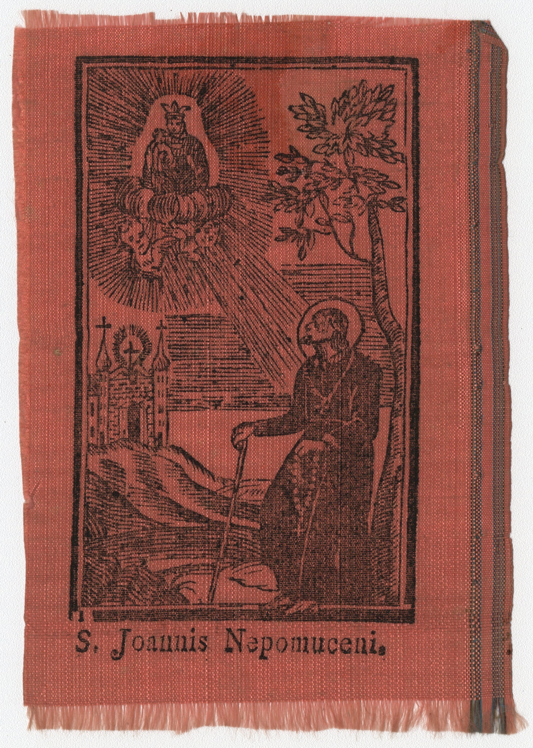 Náhledový obrázek Svatý Jan Nepomucký (devoční grafika) - 1