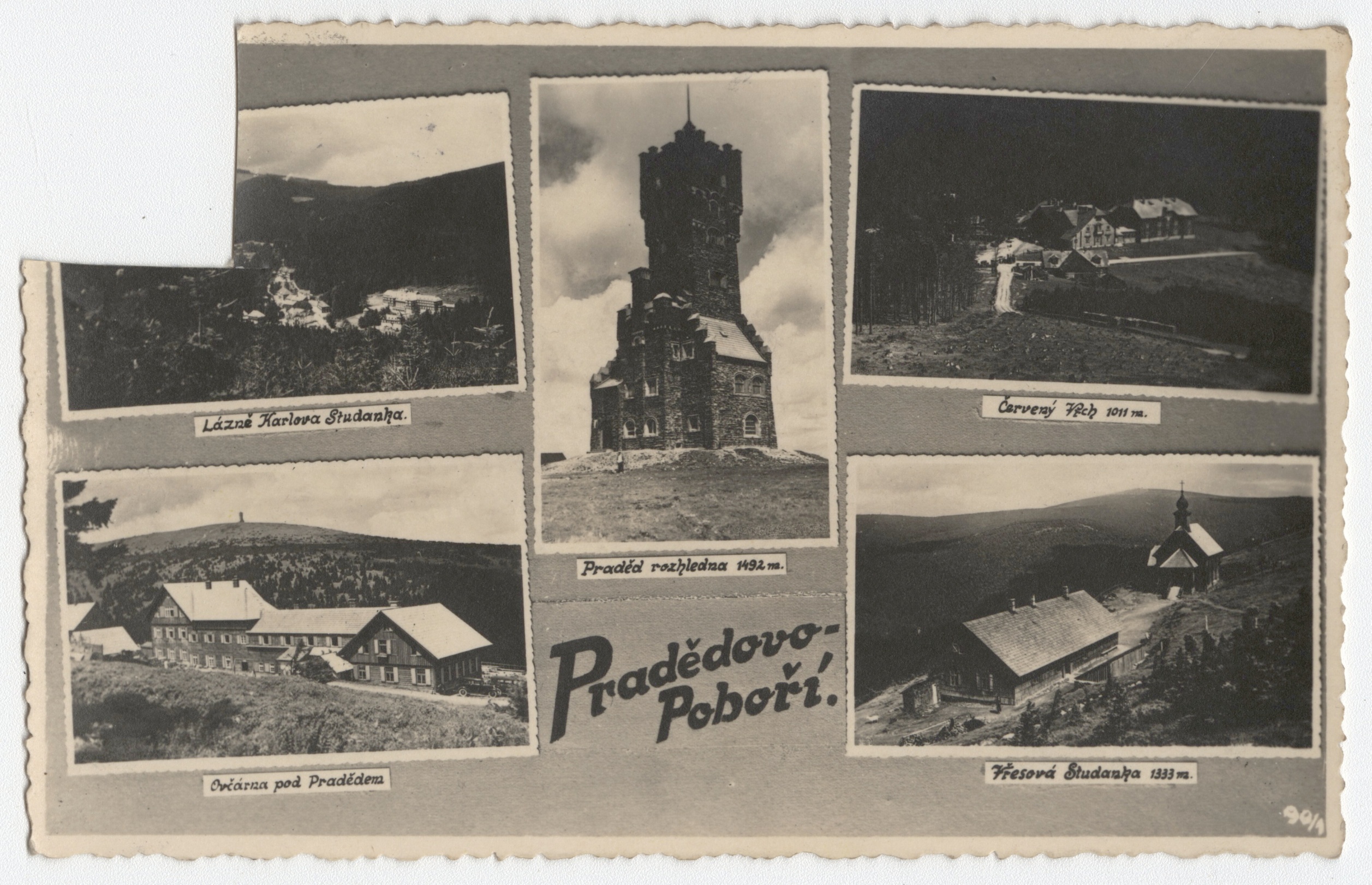 Náhledový obrázek Pradědovo pohoří (kombinovaná pohlednice) - 1