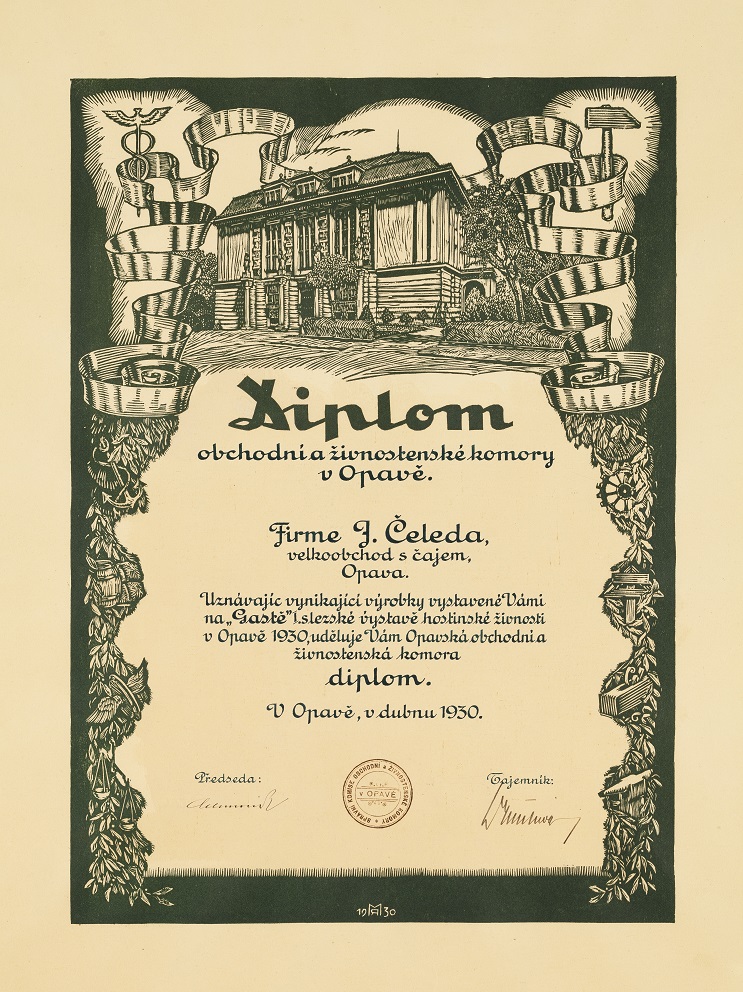 Náhledový obrázek Diplom firmy J. Čeleda - 1