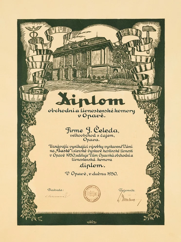Náhledový obrázek předmětu Diplom firmy J. Čeleda