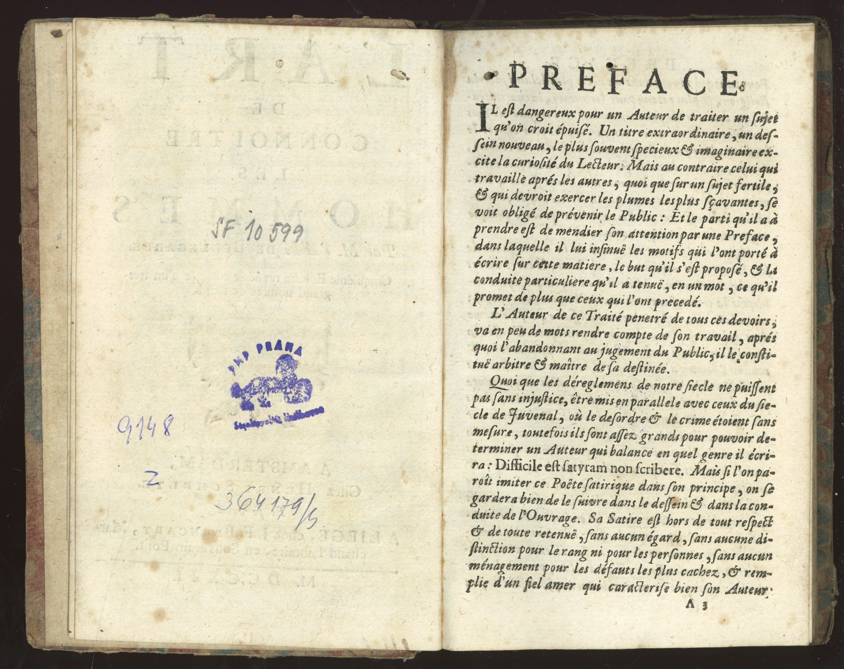Náhledový obrázek SF 10599 – L’art de connoitre les hommes, 1712 - 3