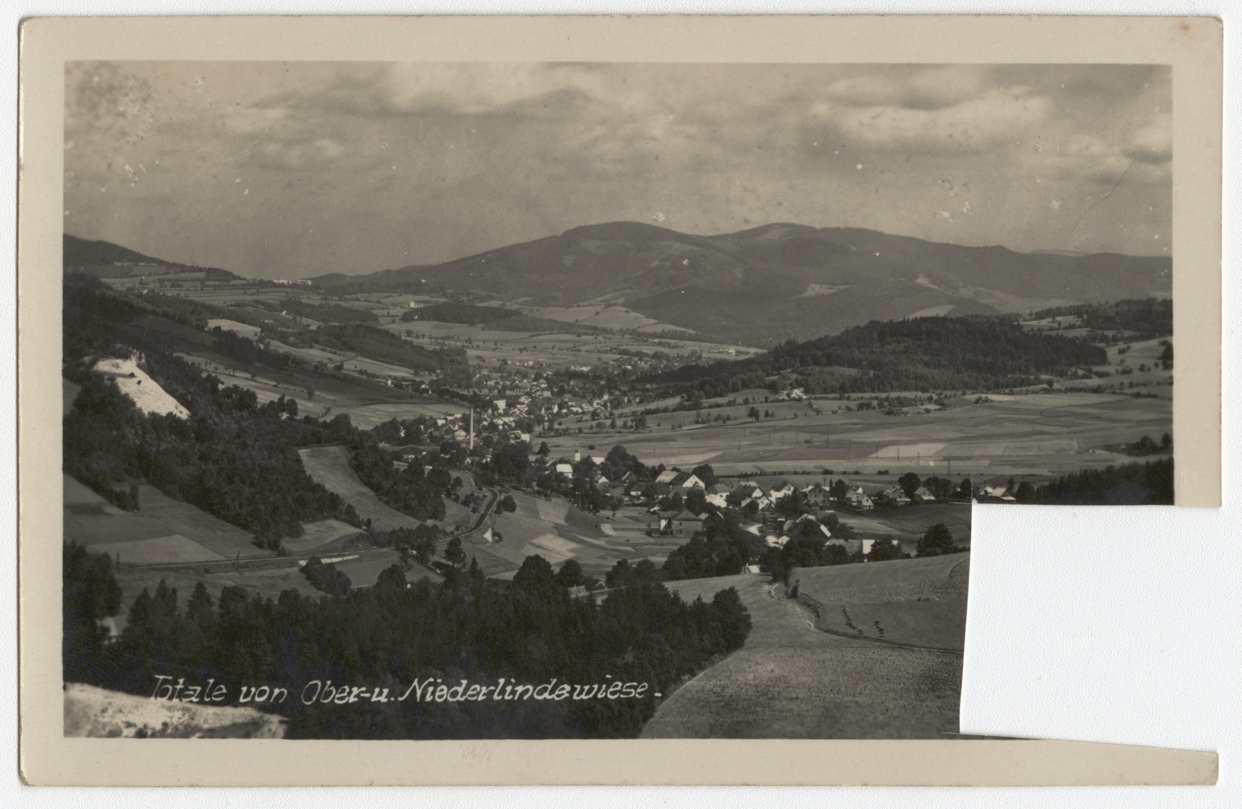 Náhledový obrázek Horní Lipová (čb. pohlednice) - 1