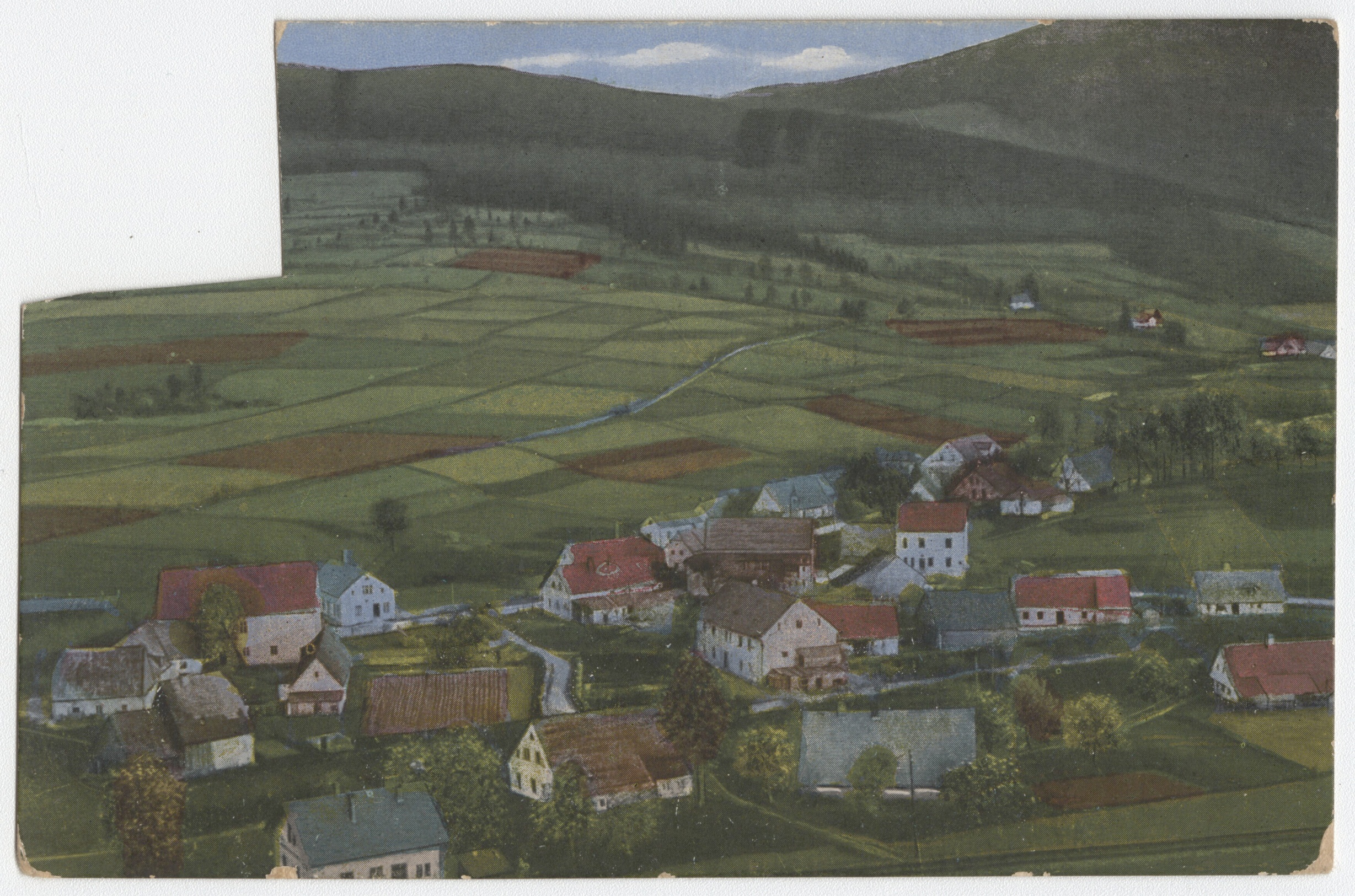 Náhledový obrázek Horní Lipová (kolorovaná pohlednice) - 1